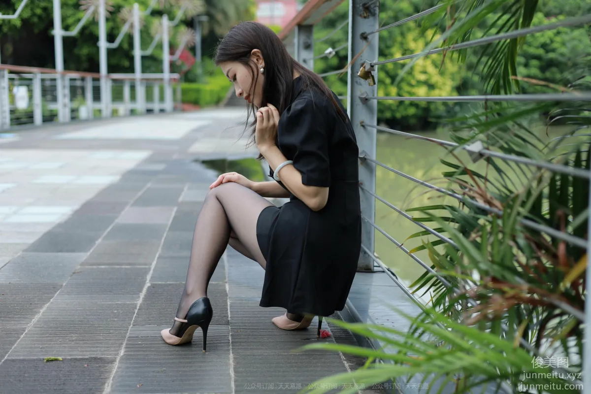 [IESS] 2021.10.20 Silk Enjoyer 953: Xiao Jie, Beauty on the Bridge [96P] photo 32