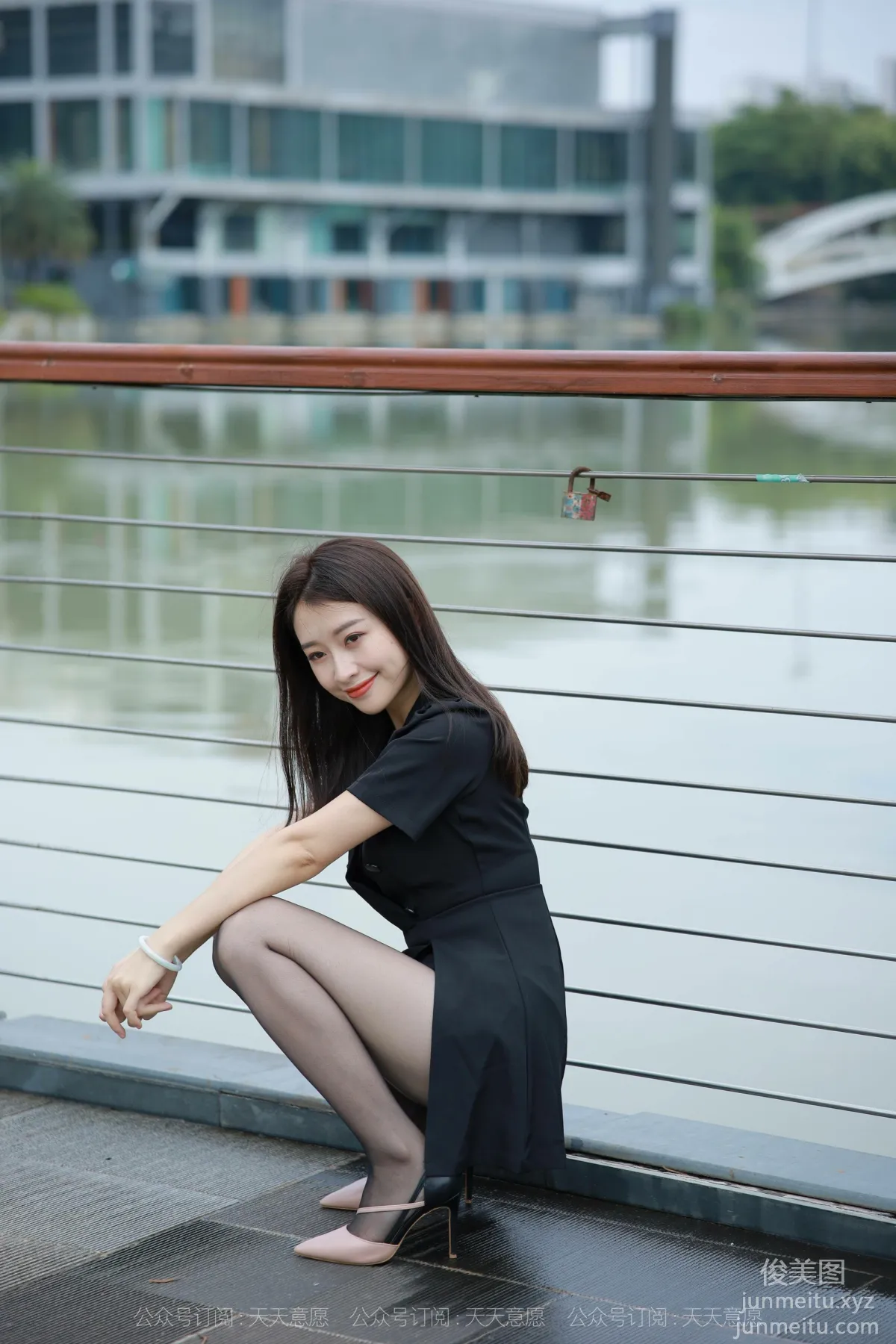 [IESS] 2021.10.20 Silk Enjoyer 953: Xiao Jie, Beauty on the Bridge [96P] photo 46