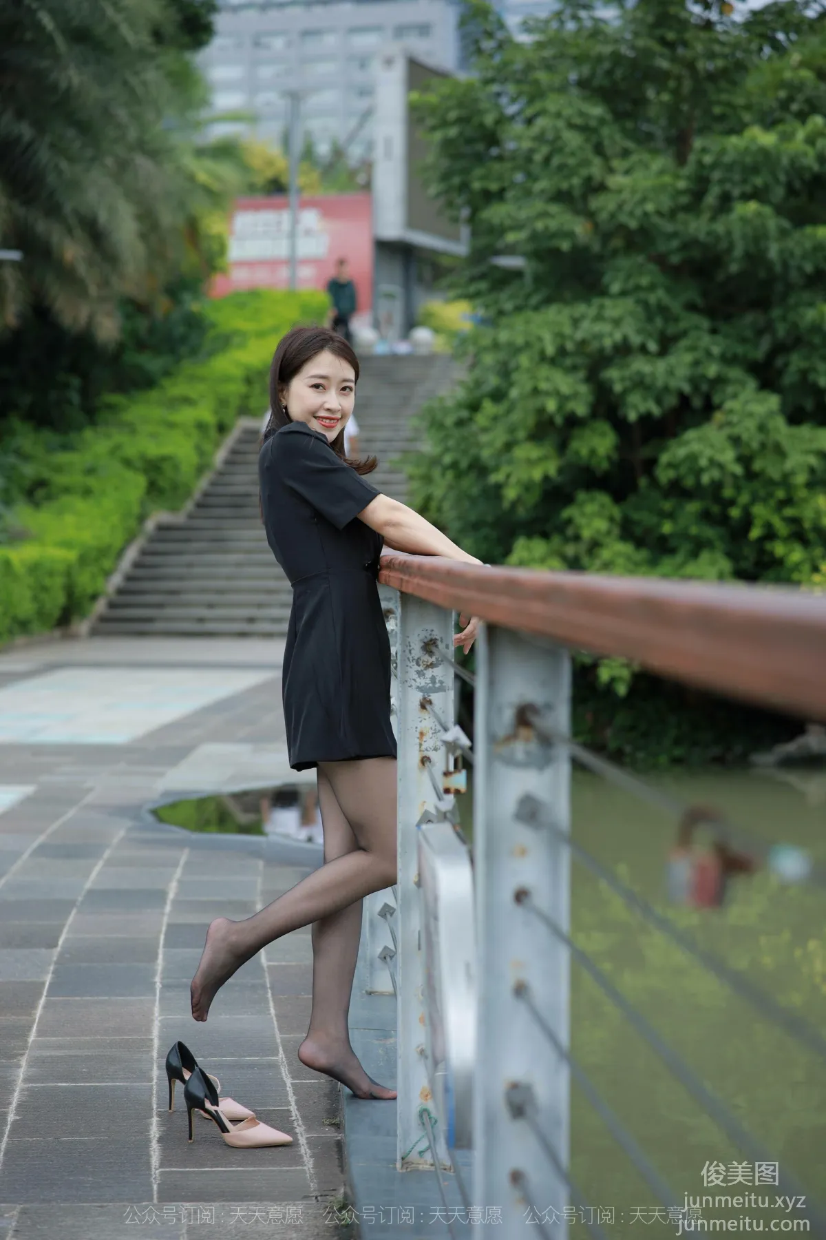 [IESS] 2021.10.20 Silk Enjoyer 953: Xiao Jie, Beauty on the Bridge [96P] photo 75