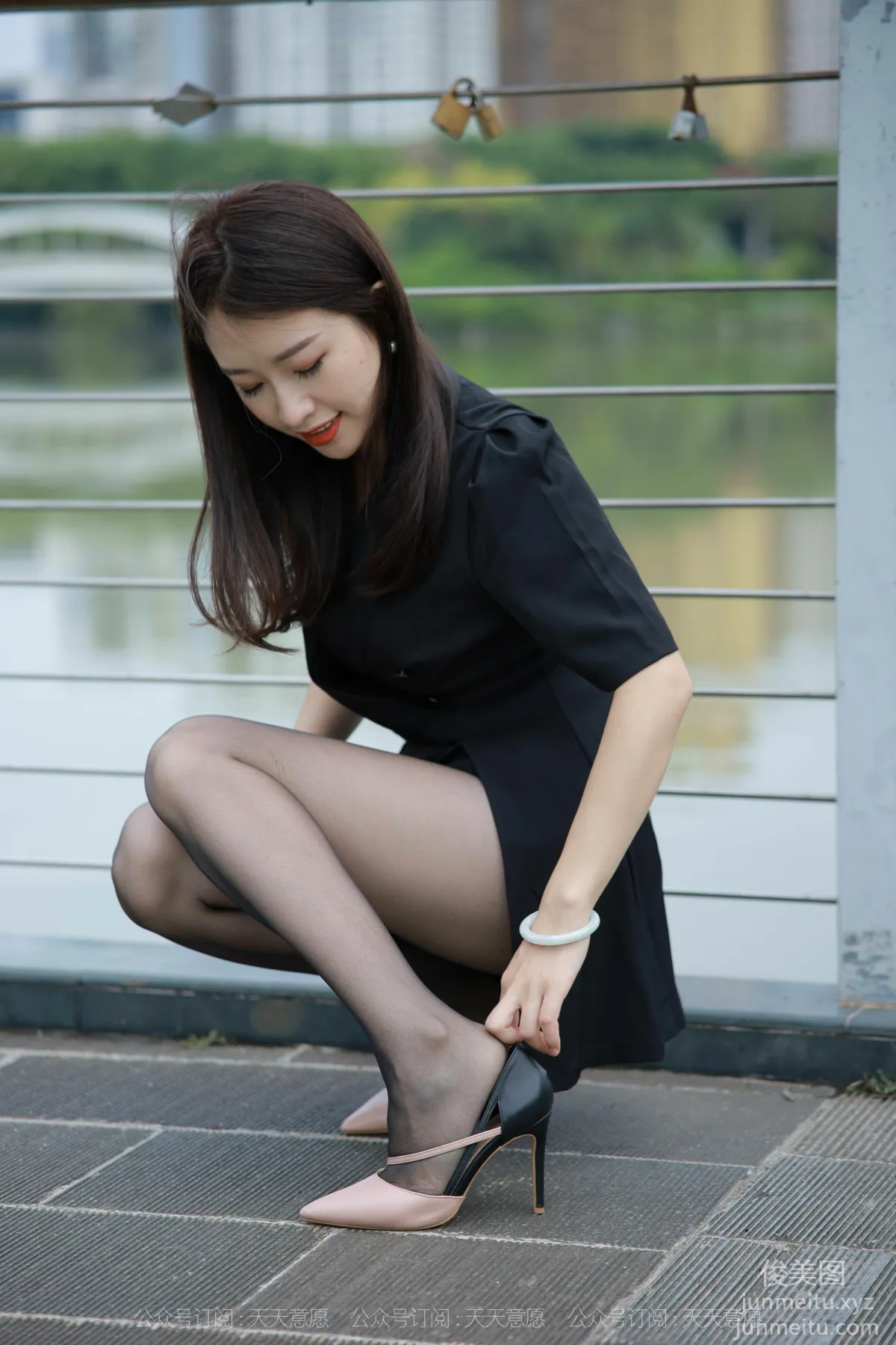 [IESS] 2021.10.20 Silk Enjoyer 953: Xiao Jie, Beauty on the Bridge [96P] photo 93