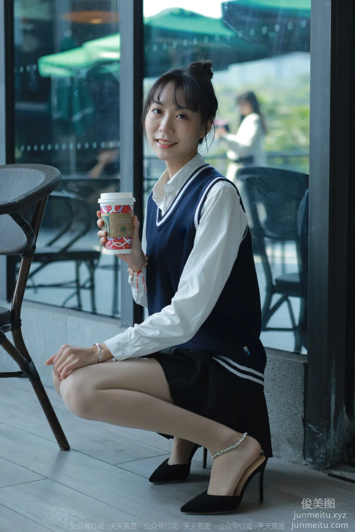 [IESS] 2022.01.10 Silk Enjoyer 985: Tuan Tuan, Pure Jade Academy Uniform [94P] photo 24