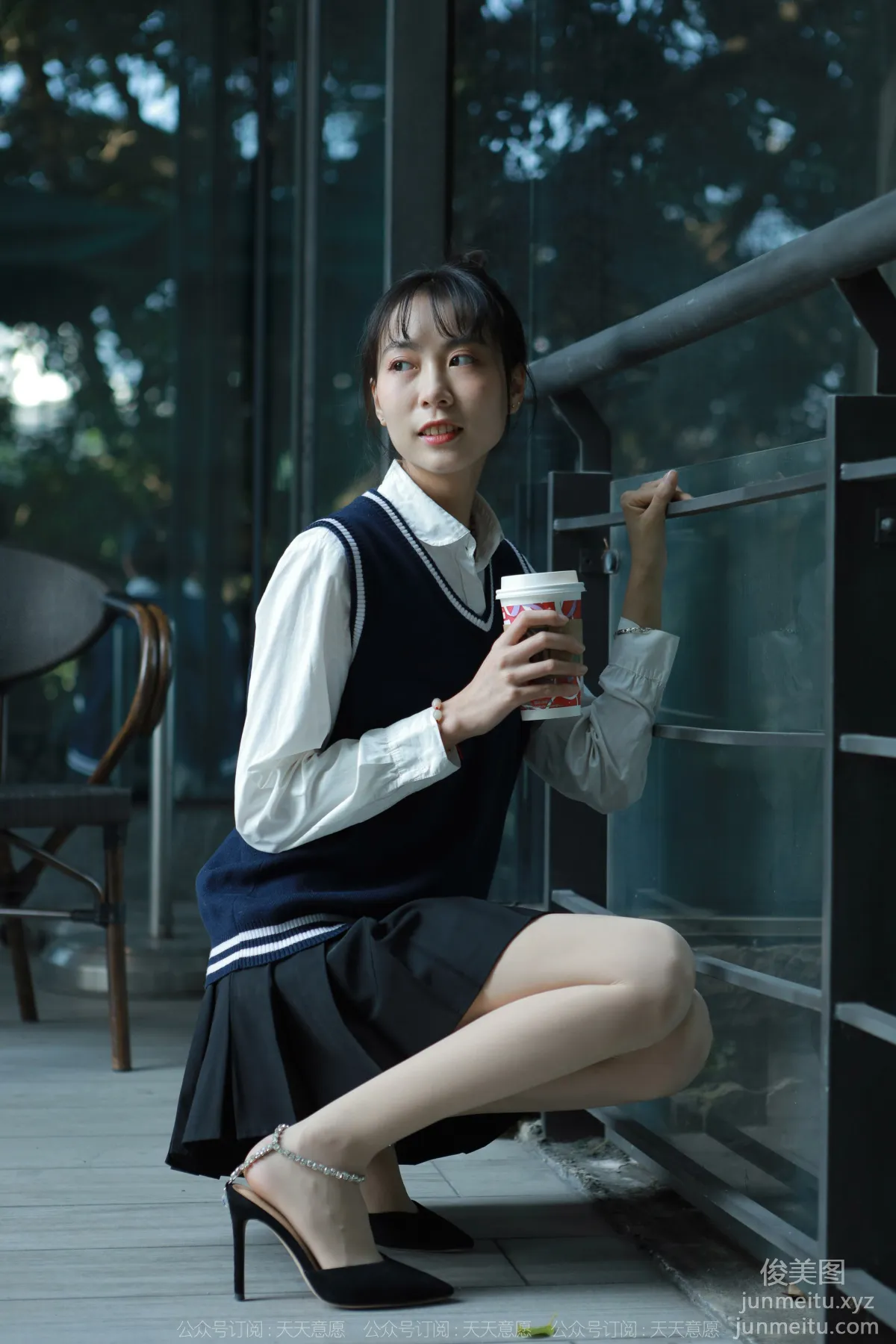 [IESS] 2022.01.10 Silk Enjoyer 985: Tuan Tuan, Pure Jade Academy Uniform [94P] photo 59