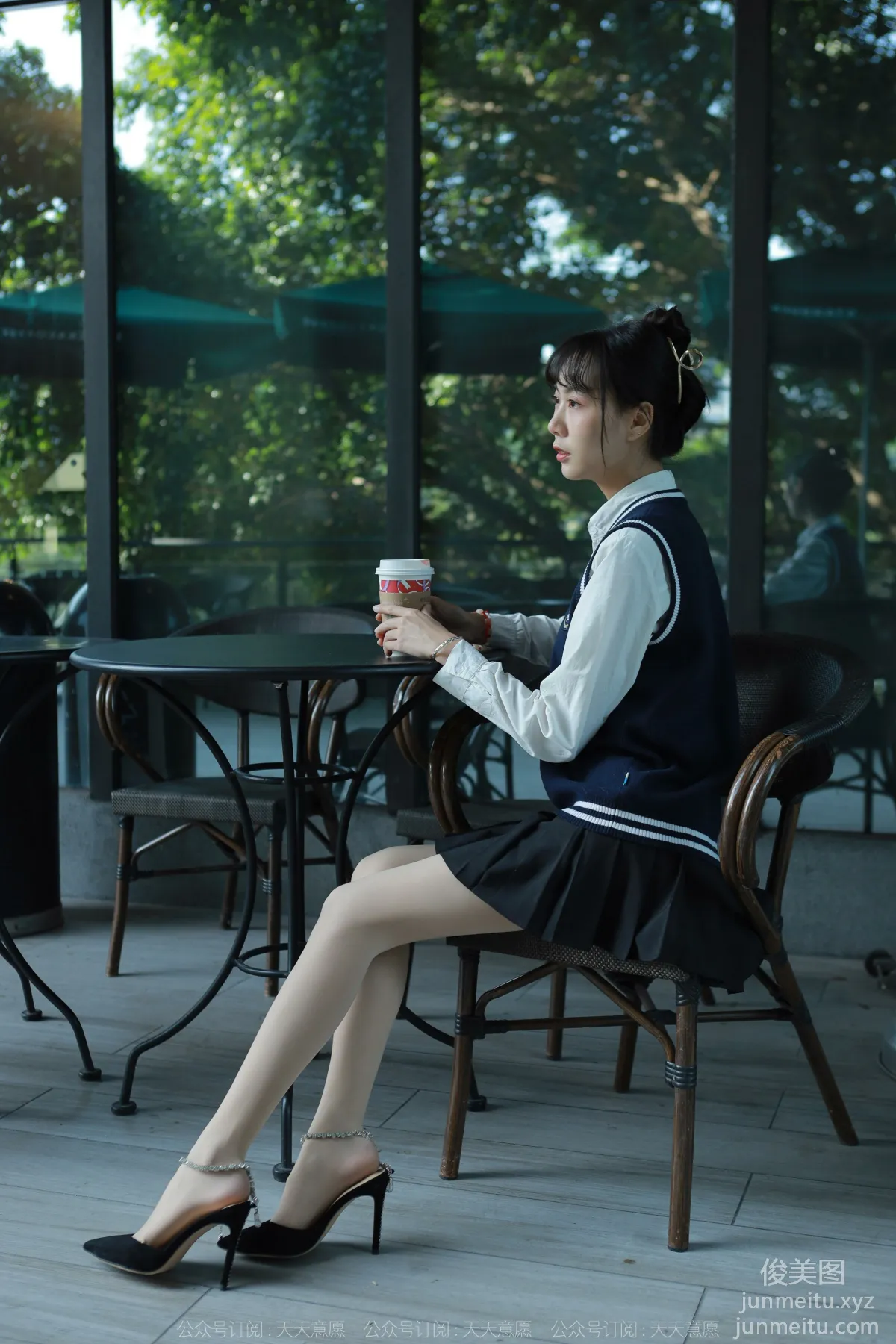 [IESS] 2022.01.10 Silk Enjoyer 985: Tuan Tuan, Pure Jade Academy Uniform [94P] photo 71