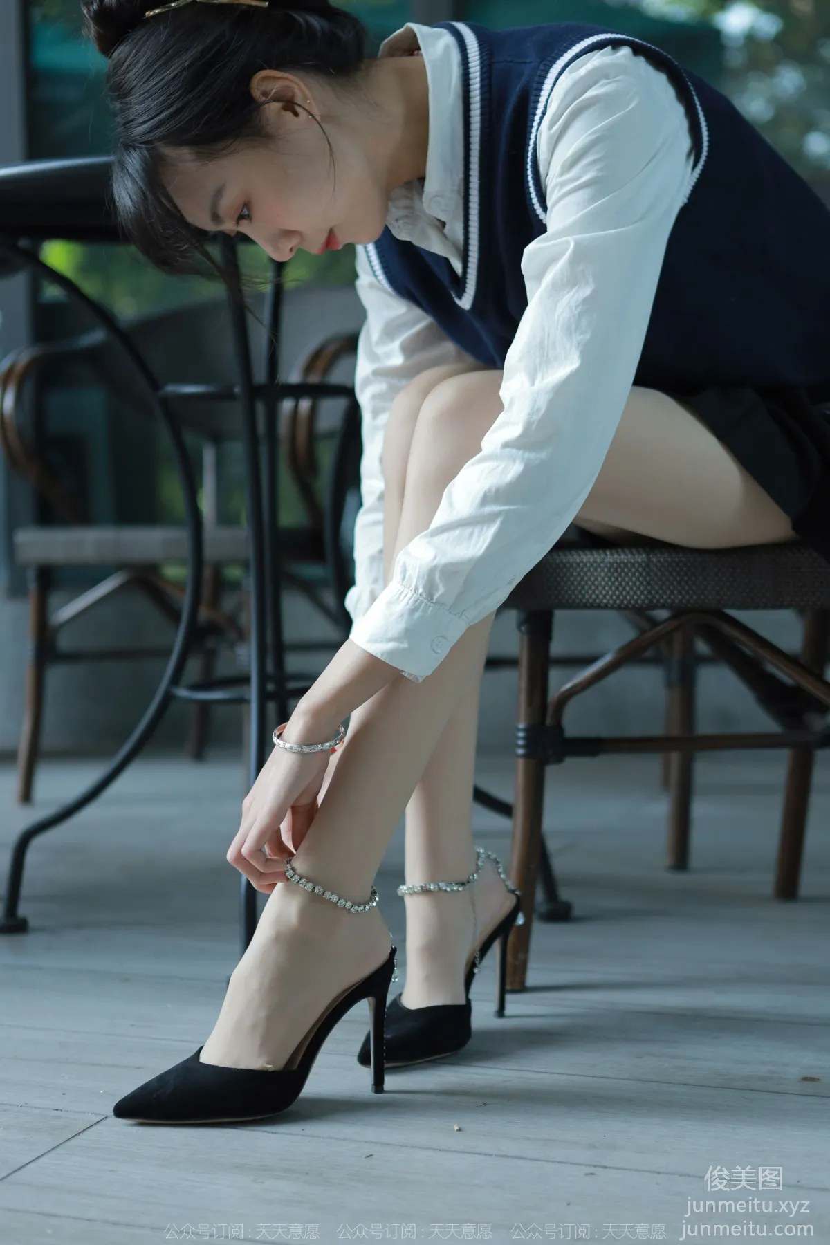 [IESS] 2022.01.10 Silk Enjoyer 985: Tuan Tuan, Pure Jade Academy Uniform [94P] photo 84