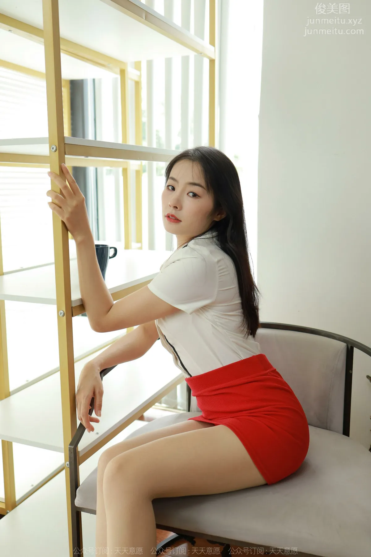 [IESS] 2022.09.19 Silk Enjoyer .1212 Xiao Jin, Red Dress OL [93P] photo 20