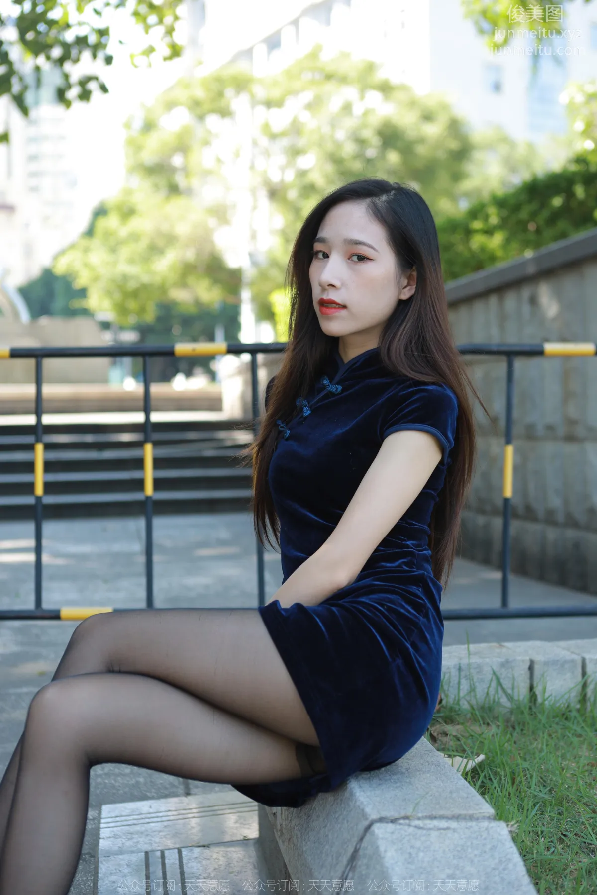 [IESS] 2022.11.11 Silk Enjoyer 1265 Mei Zi, Black Stockings and Qipao [86P] photo 8