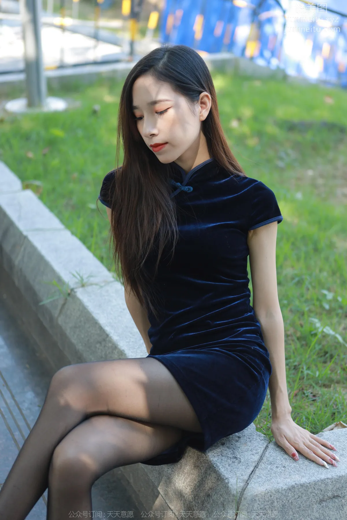 [IESS] 2022.11.11 Silk Enjoyer 1265 Mei Zi, Black Stockings and Qipao [86P] photo 55