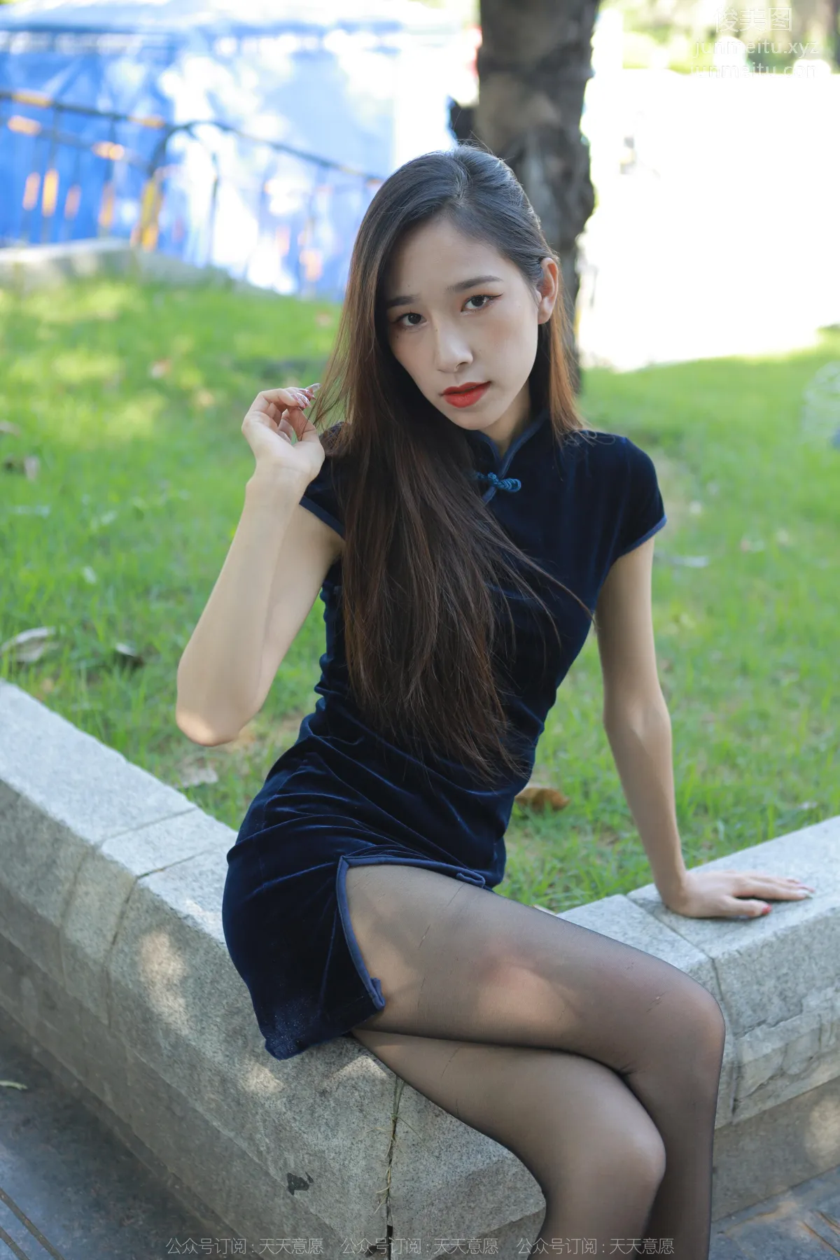 [IESS] 2022.11.11 Silk Enjoyer 1265 Mei Zi, Black Stockings and Qipao [86P] photo 68