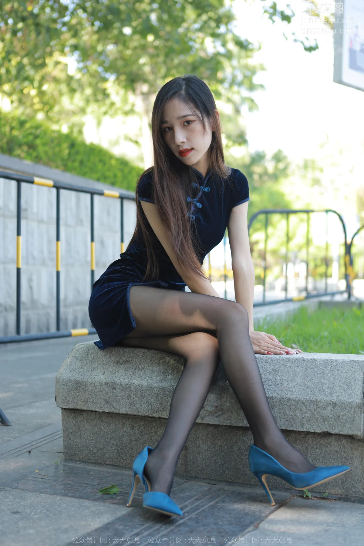[IESS] 2022.11.11 Silk Enjoyer 1265 Mei Zi, Black Stockings and Qipao [86P] photo 81
