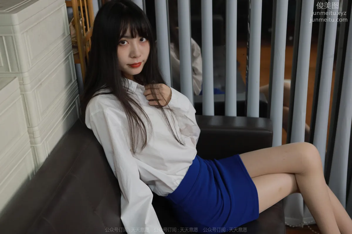 [IESS] 2022.11.13 Silk Enjoyer 1267 Tuan Tuan, Blue Bodycon Skirt [87P] photo 65