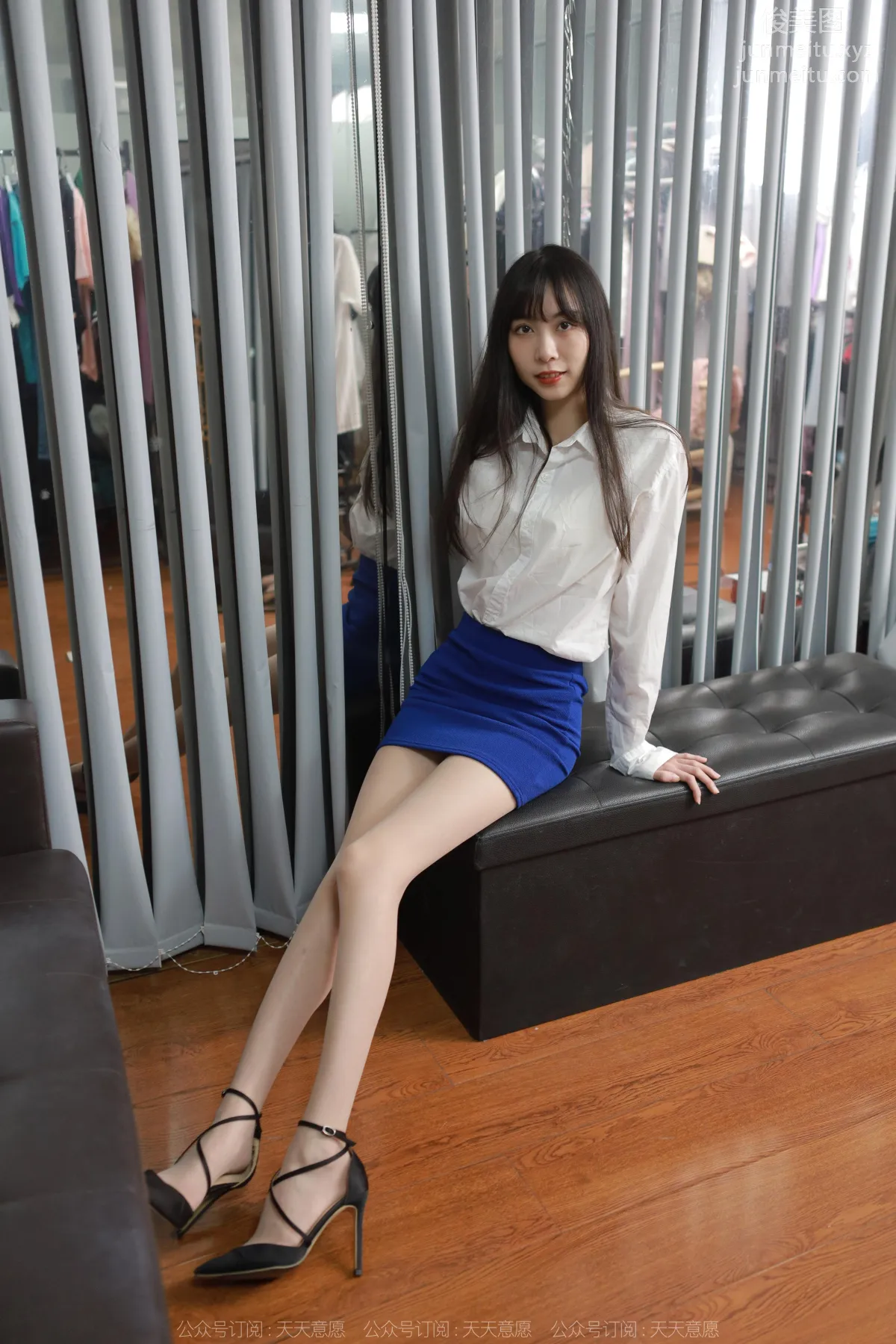 [IESS] 2022.11.13 Silk Enjoyer 1267 Tuan Tuan, Blue Bodycon Skirt [87P] photo 72