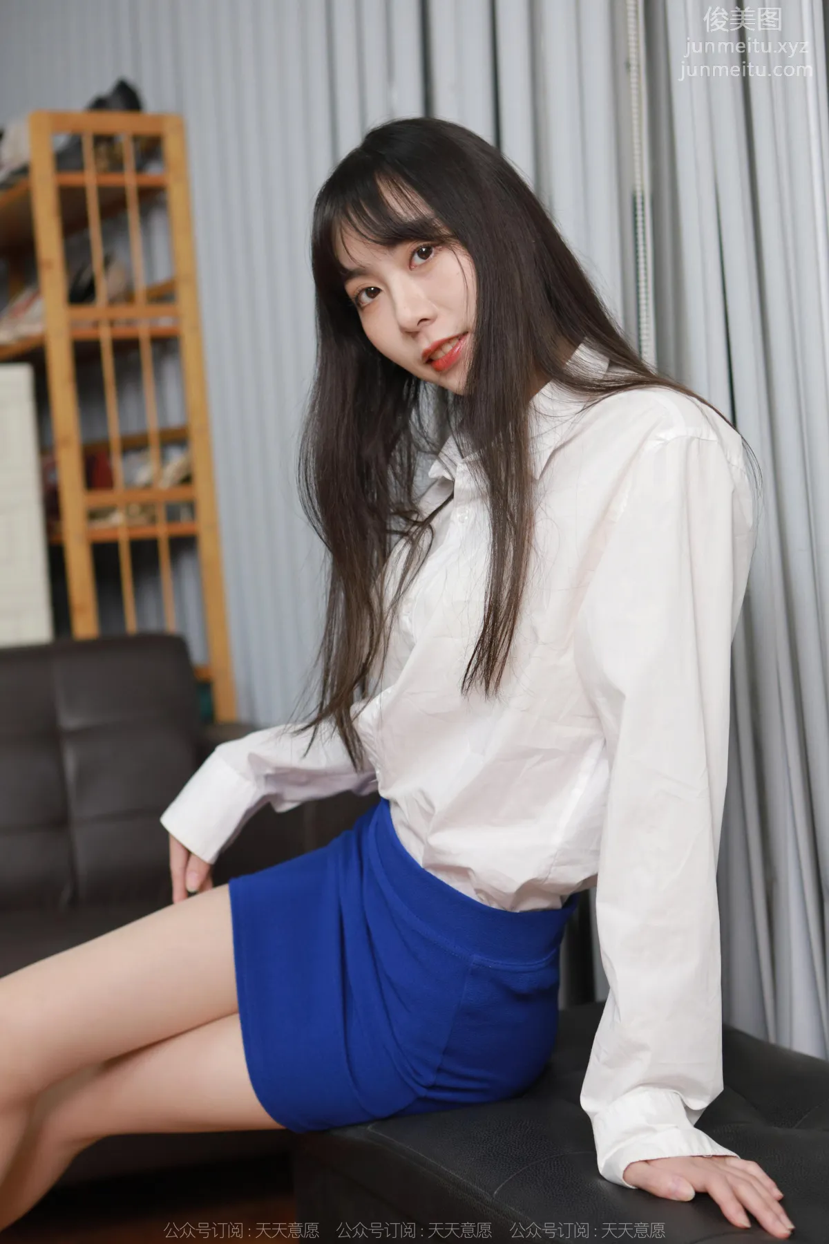 [IESS] 2022.11.13 Silk Enjoyer 1267 Tuan Tuan, Blue Bodycon Skirt [87P] photo 80