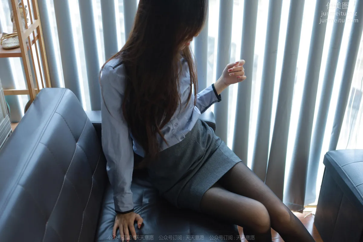 [IESS] 2022.11.27 Silk Enjoyer 1281 Mei Zi, Black Stockings and Gray Skirt [88P] photo 66
