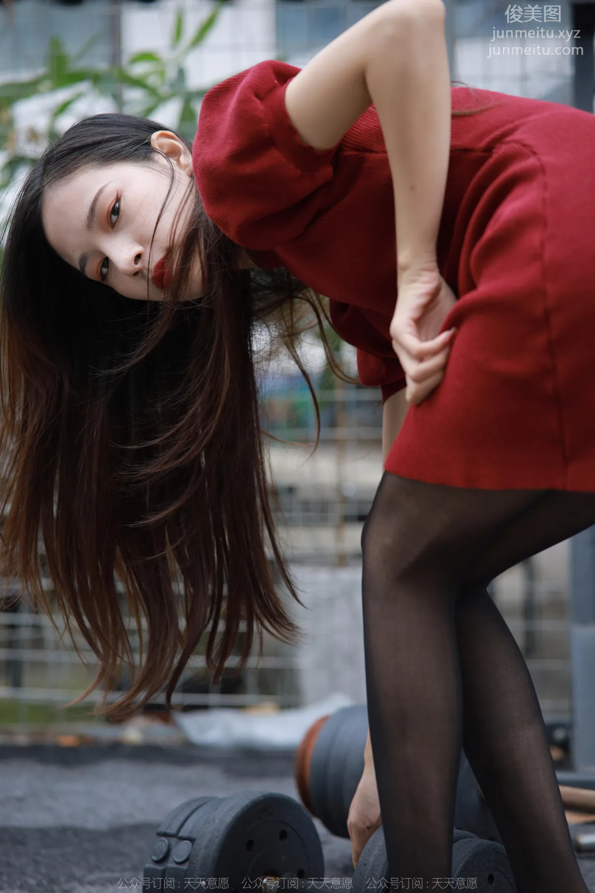 [IESS] 2022.12.09 Silk Enjoyer 1293 Mei Zi, Wine Red High Heels [77P] photo 6