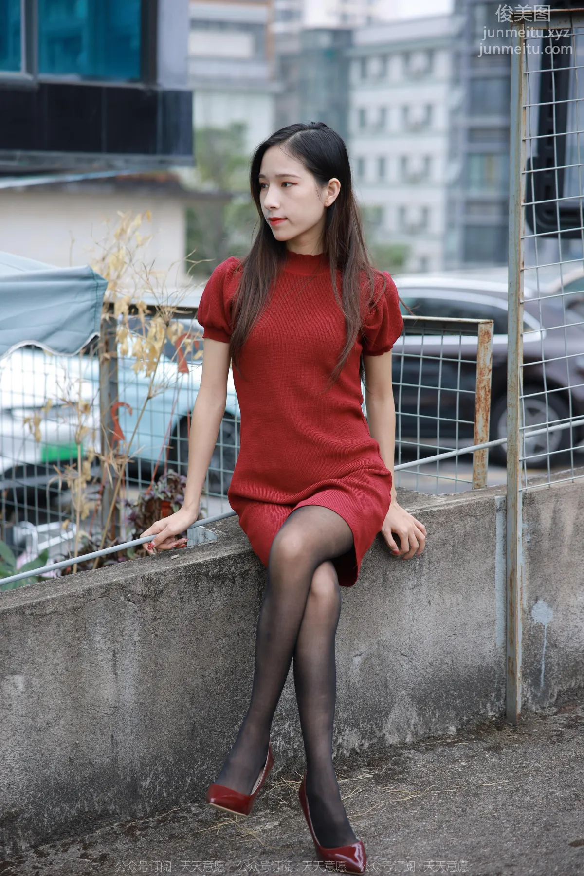 [IESS] 2022.12.09 Silk Enjoyer 1293 Mei Zi, Wine Red High Heels [77P] photo 48