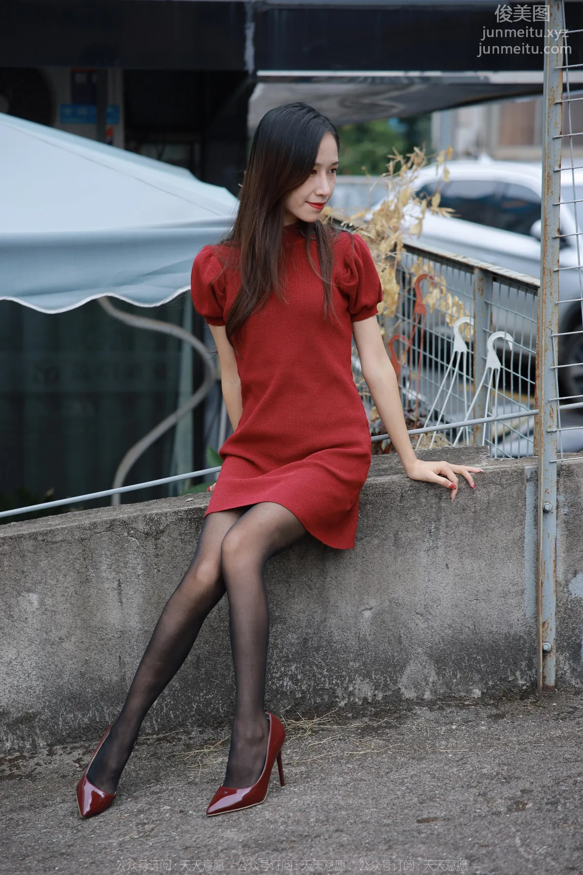 [IESS] 2022.12.09 Silk Enjoyer 1293 Mei Zi, Wine Red High Heels [77P] photo 49