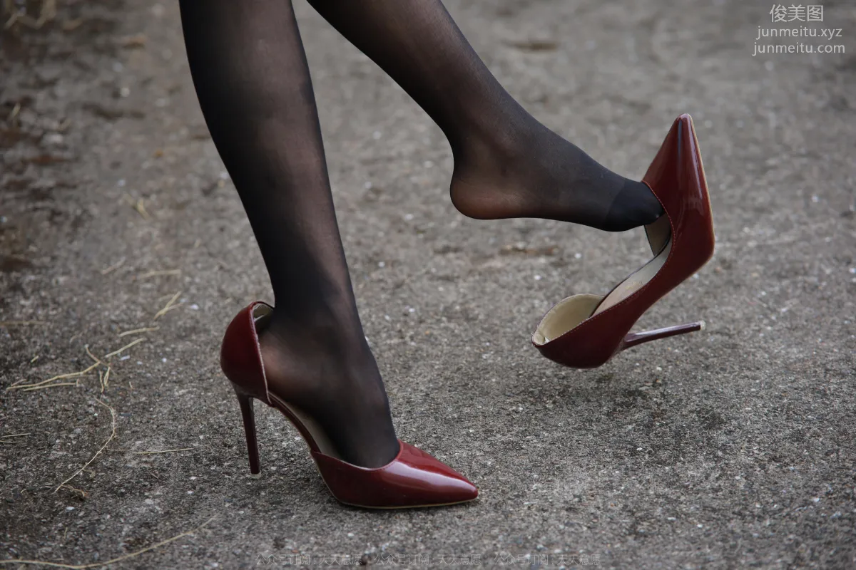 [IESS] 2022.12.09 Silk Enjoyer 1293 Mei Zi, Wine Red High Heels [77P] photo 55