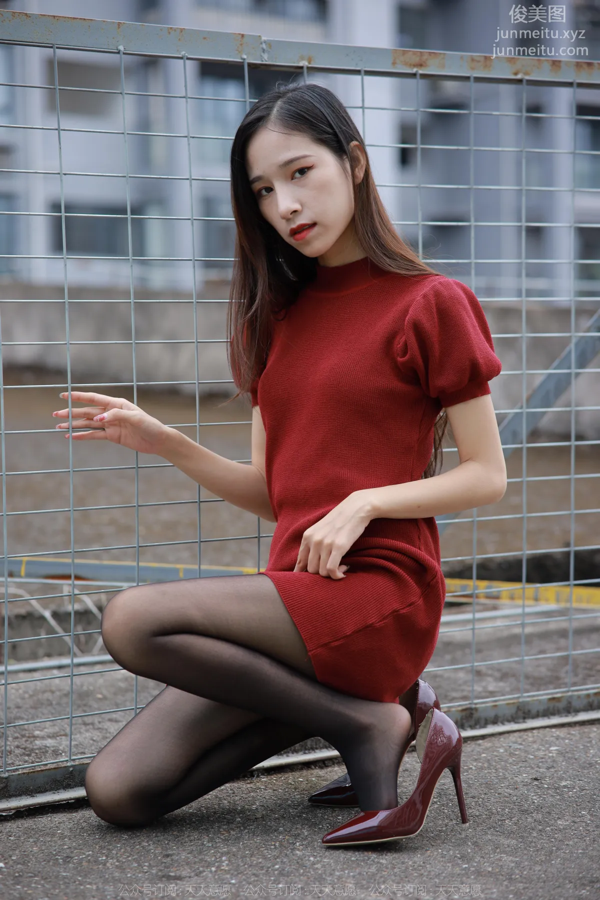 [IESS] 2022.12.09 Silk Enjoyer 1293 Mei Zi, Wine Red High Heels [77P] photo 59