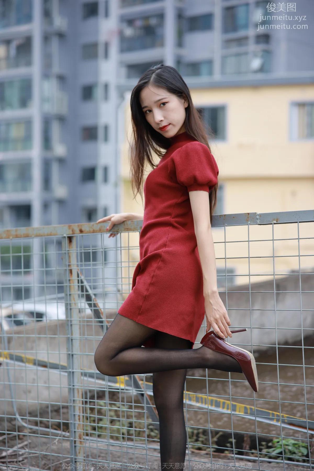 [IESS] 2022.12.09 Silk Enjoyer 1293 Mei Zi, Wine Red High Heels [77P] photo 67