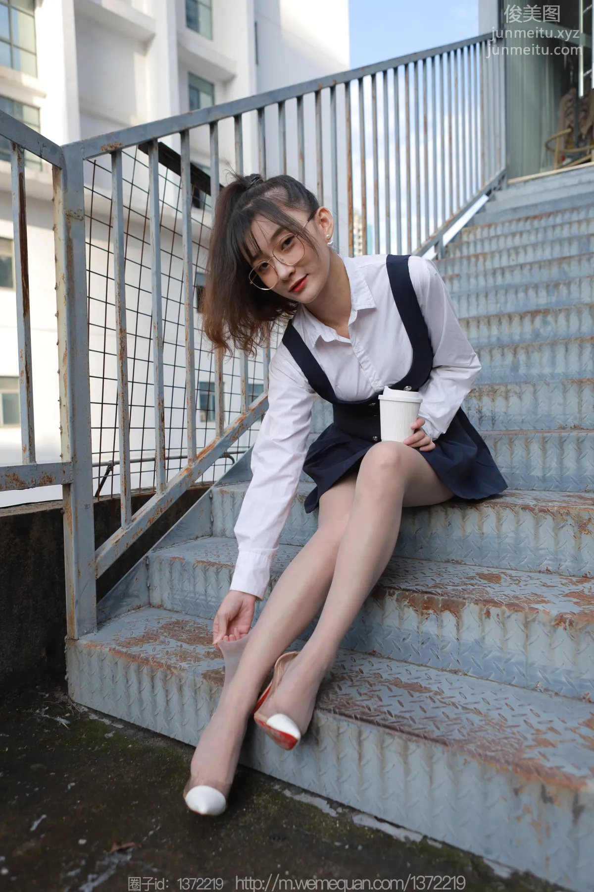 [IESS] 2022.12.13 Silk Enjoyer 1297 IESS Qiuqiu, Chance Encounter with Wan Ping on the Stairs [79P] photo 4