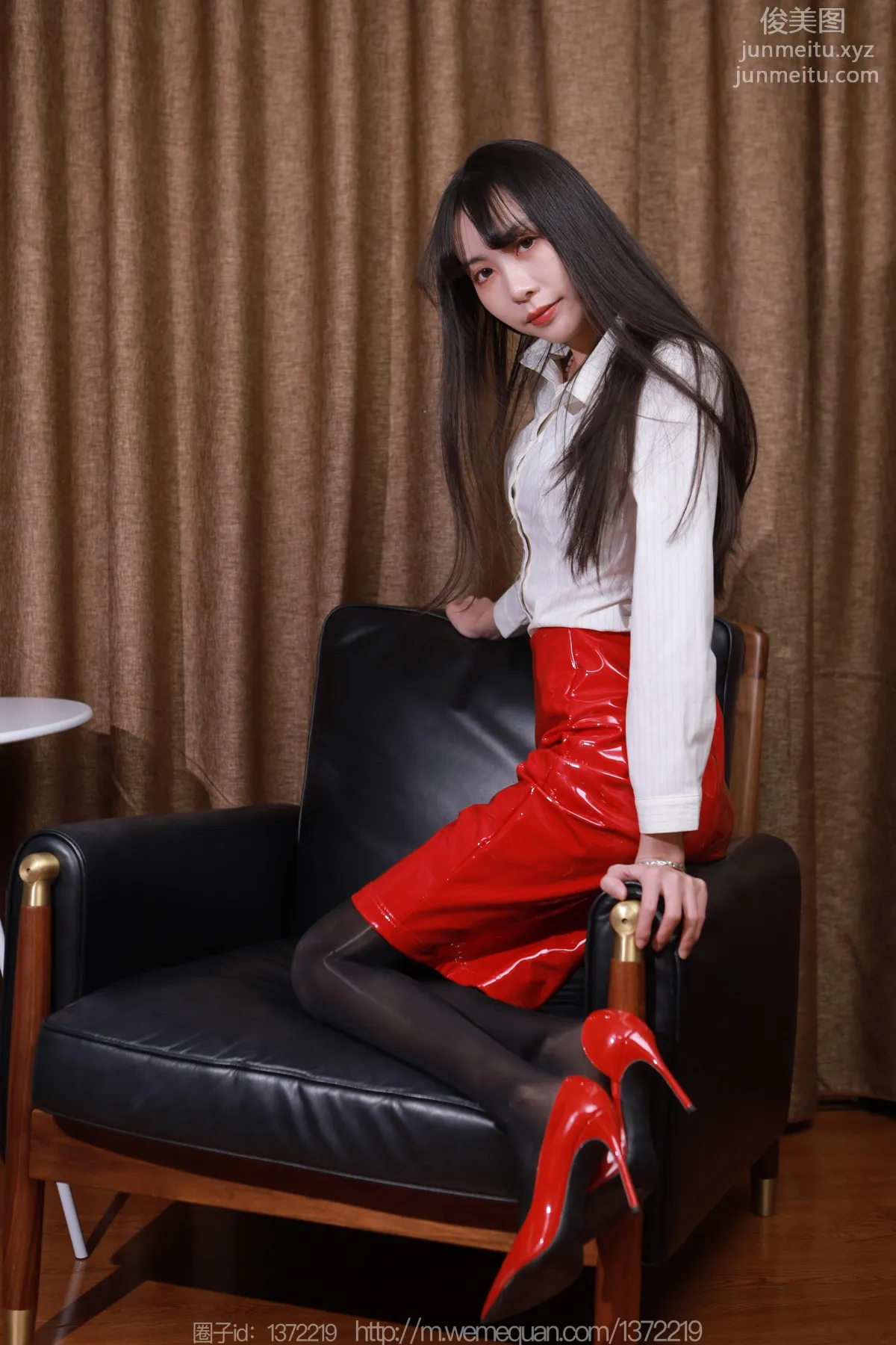 [IESS] 2022.12.25 Silk Enjoyer 1309 Tuan Tuan, Red Sexy Patent Leather [89P] photo 72