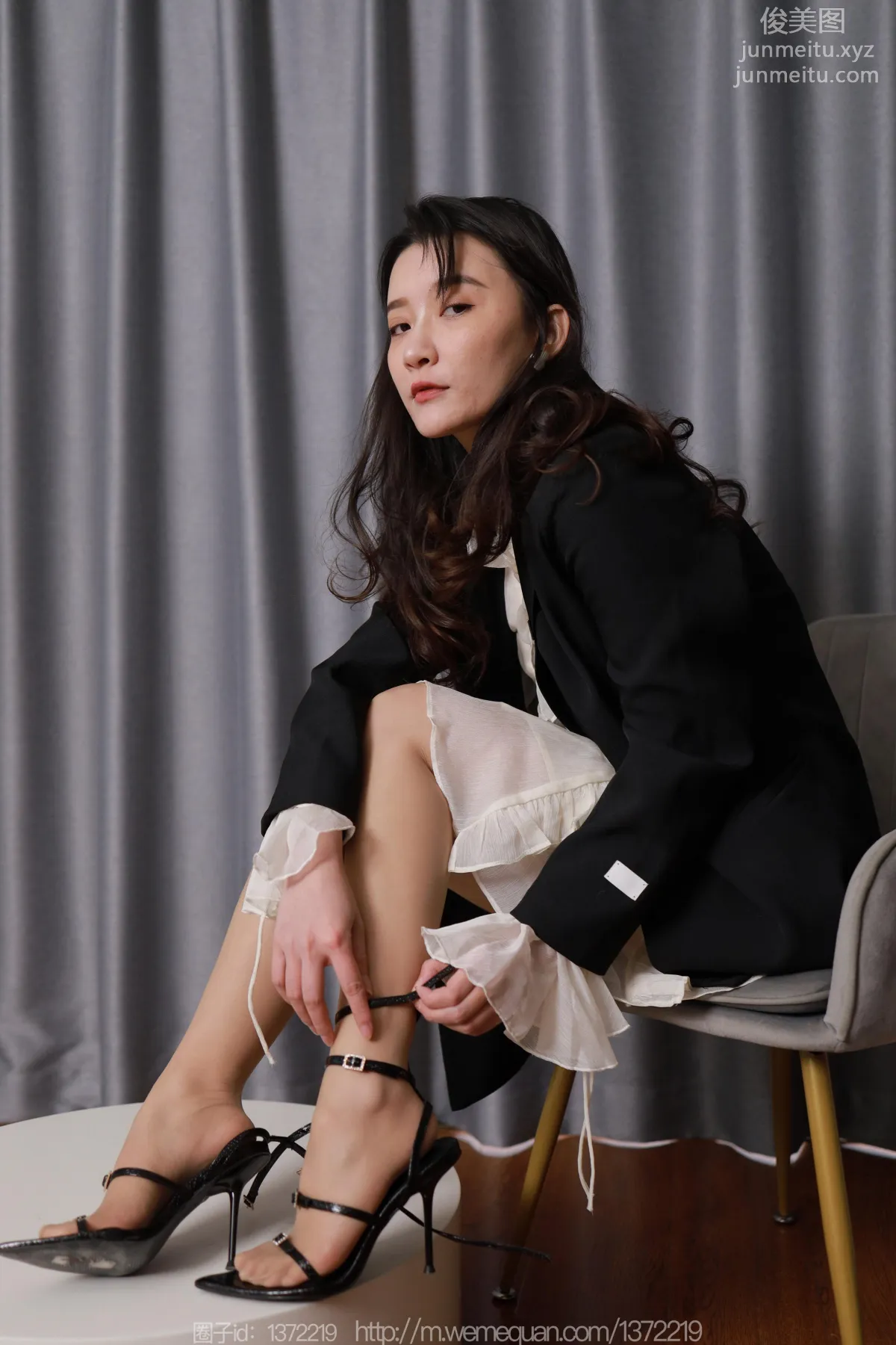 [IESS] 2023.02.04 Silk Enjoyer 1351 IESS Qiuqiu, Black Lace-Up [83P] photo 15