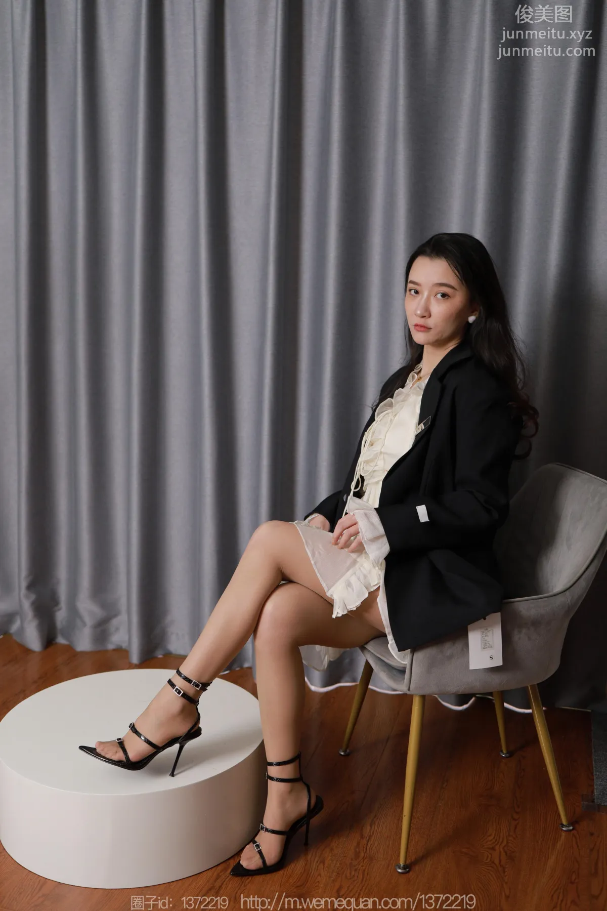 [IESS] 2023.02.04 Silk Enjoyer 1351 IESS Qiuqiu, Black Lace-Up [83P] photo 21