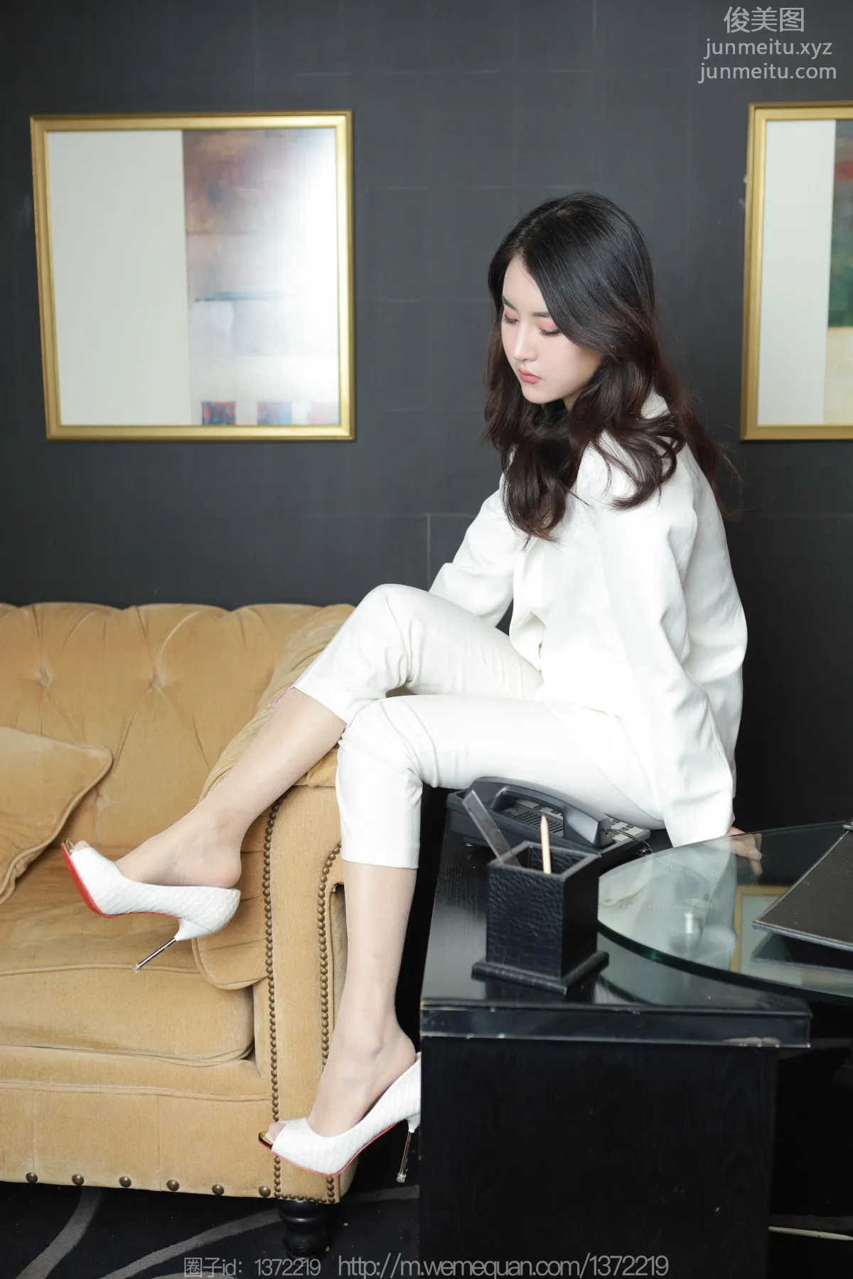 [IESS] 2023.02.27 Silk Enjoyer 1374 Xiao Bao, White Pants Stockings [86P] photo 38
