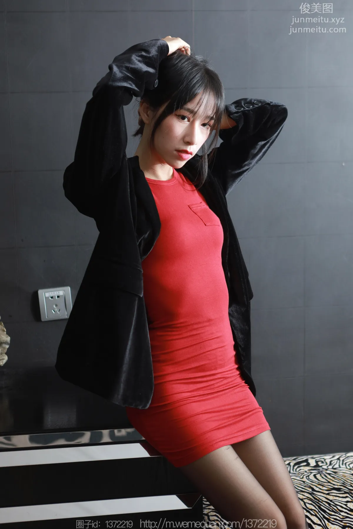 [IESS] 2023.03.04 Silk Enjoyer 1380 Mei Zi, Red Vertical Line [80P] photo 36