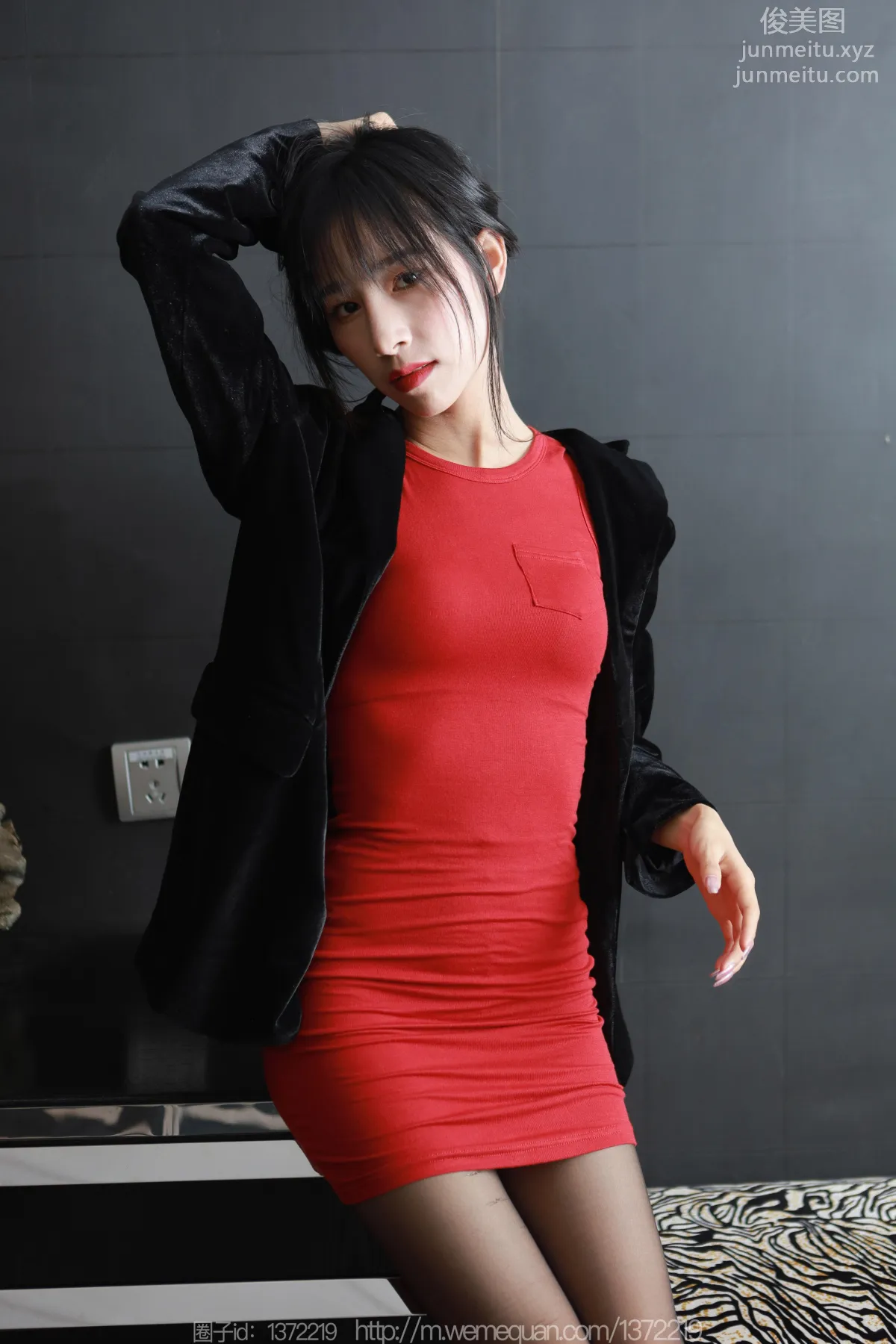 [IESS] 2023.03.04 Silk Enjoyer 1380 Mei Zi, Red Vertical Line [80P] photo 37