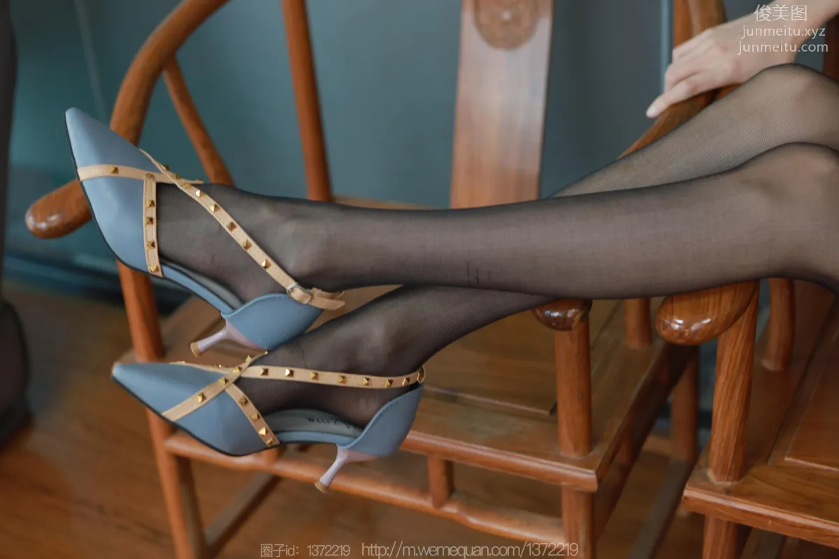[IESS] 2023.04.12 Silk Enjoyer 1419 Tuan Tuan, Sequin Black Stockings Dress [83P] photo 12
