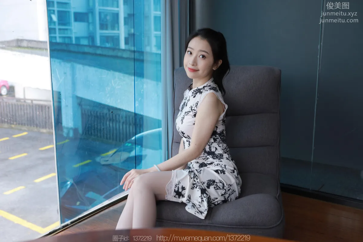 [IESS] 2023.04.25 Silk Enjoyer 1432 Xiao Jie, Gray Stockings Qipao [85P] photo 53