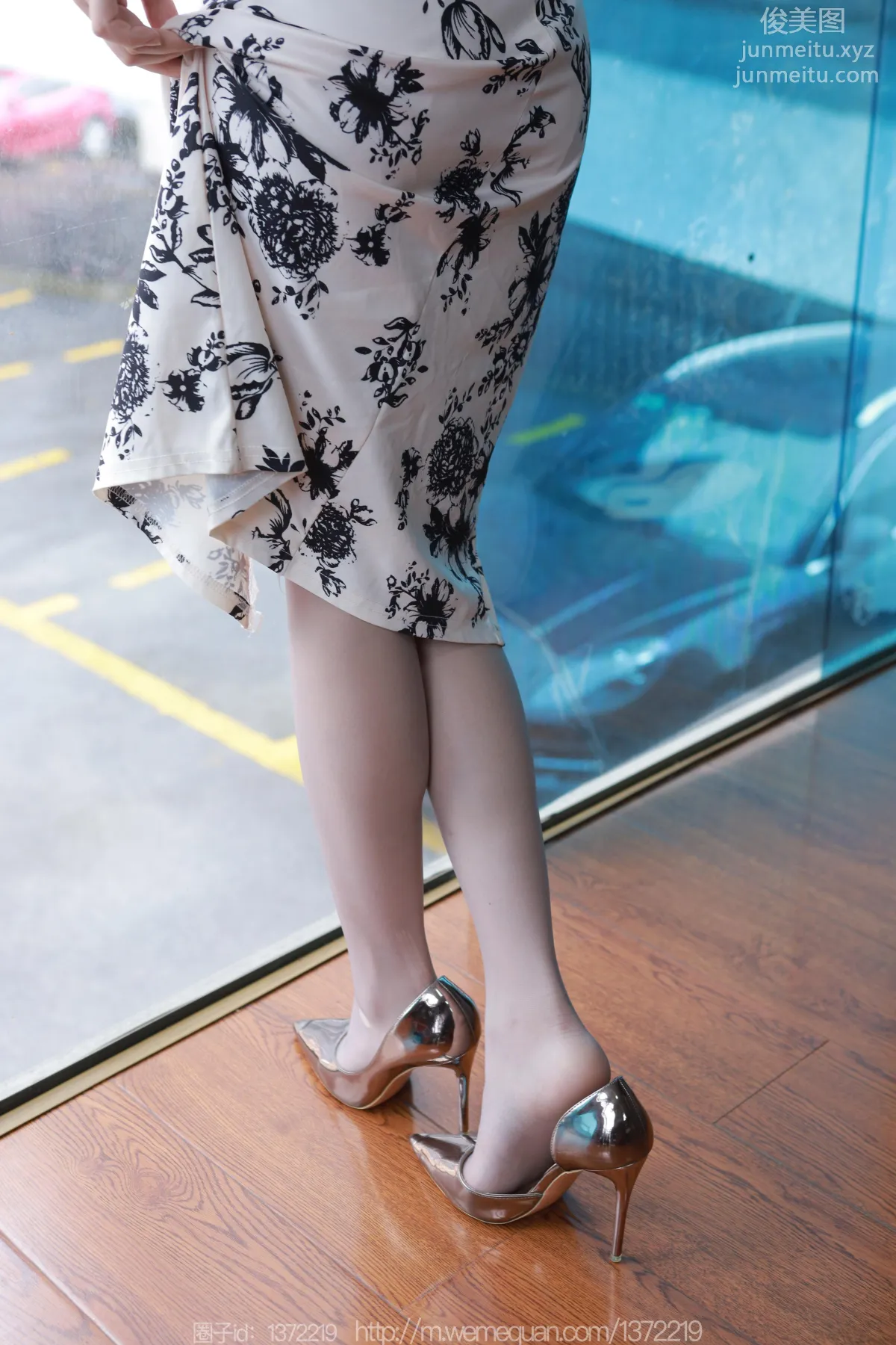 [IESS] 2023.04.25 Silk Enjoyer 1432 Xiao Jie, Gray Stockings Qipao [85P] photo 61