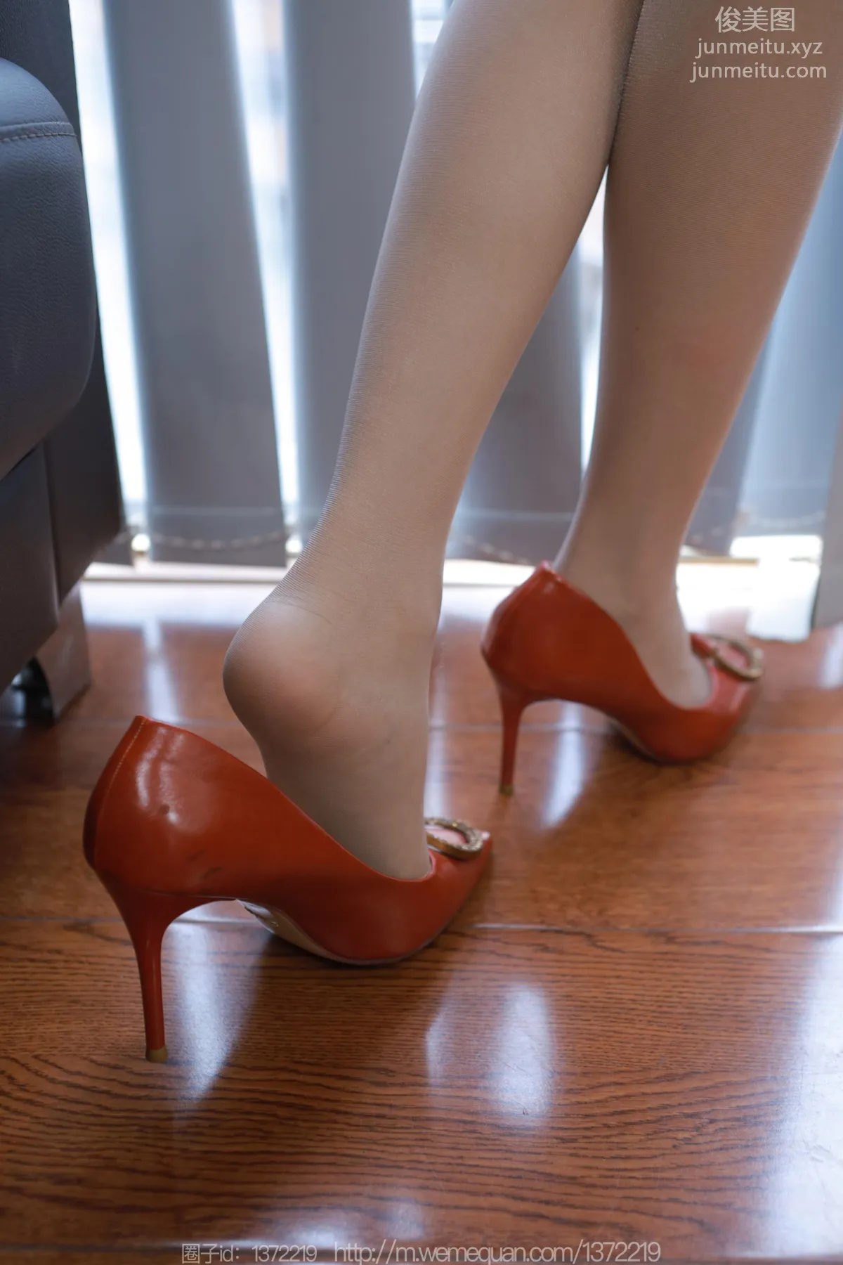 [IESS] 2023.04.27 Silk Enjoyer 1434 Mei Zi, Orange High Heels and Nude Stockings [89P] photo 76