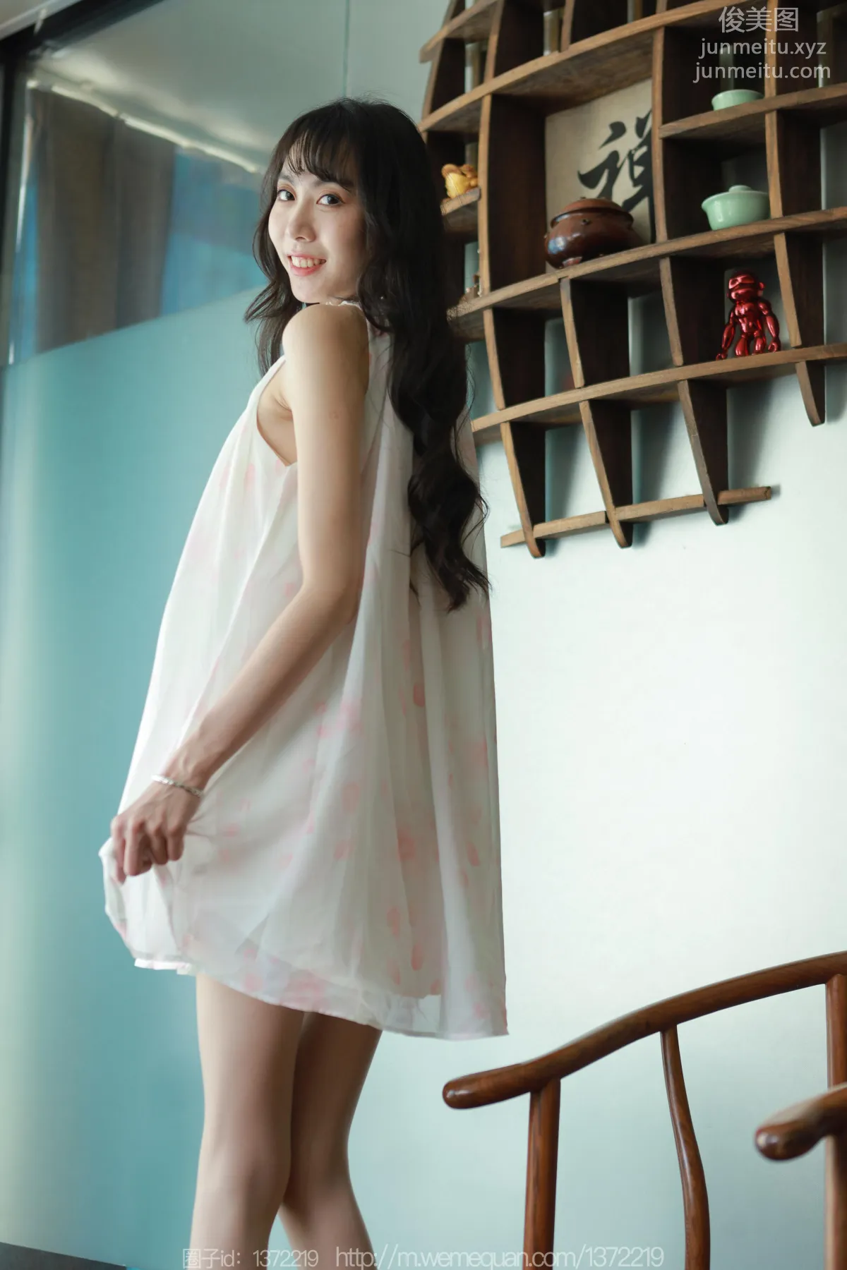 [IESS] 2023.05.04 Silk Enjoyer 1441 Tuan Tuan, Red Shoes and Nude Stockings [87P] photo 37