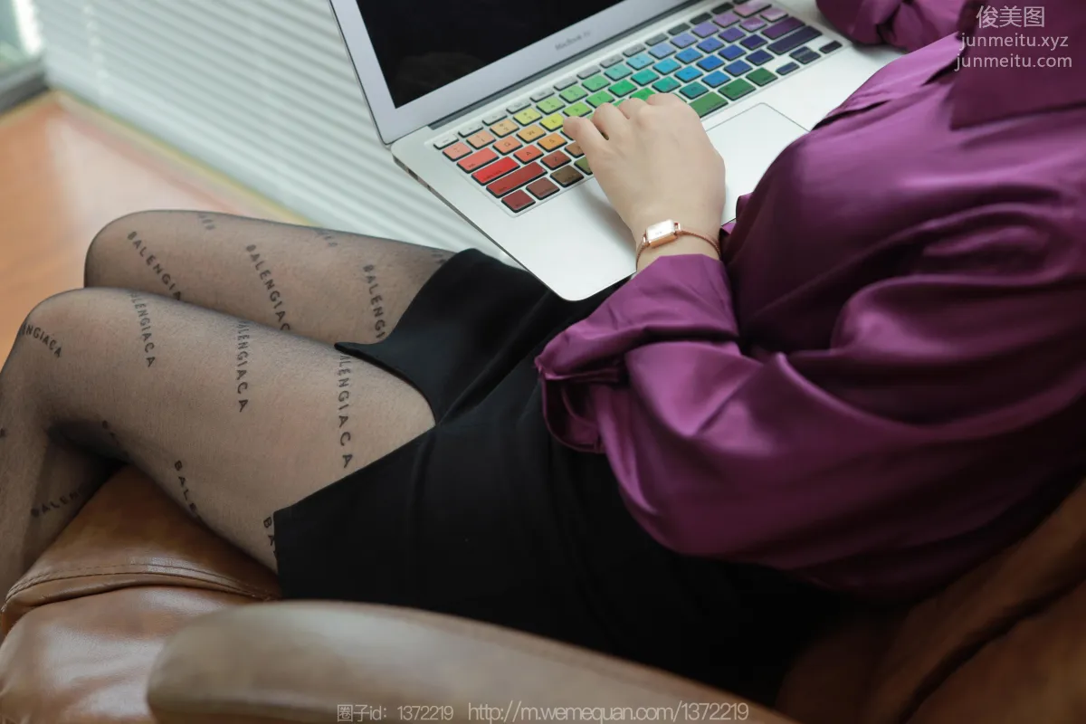 [IESS] 2023.07.14 Silk Enjoyer 1480 Xiao Jie, Letters Paired with Purple [85P] photo 16