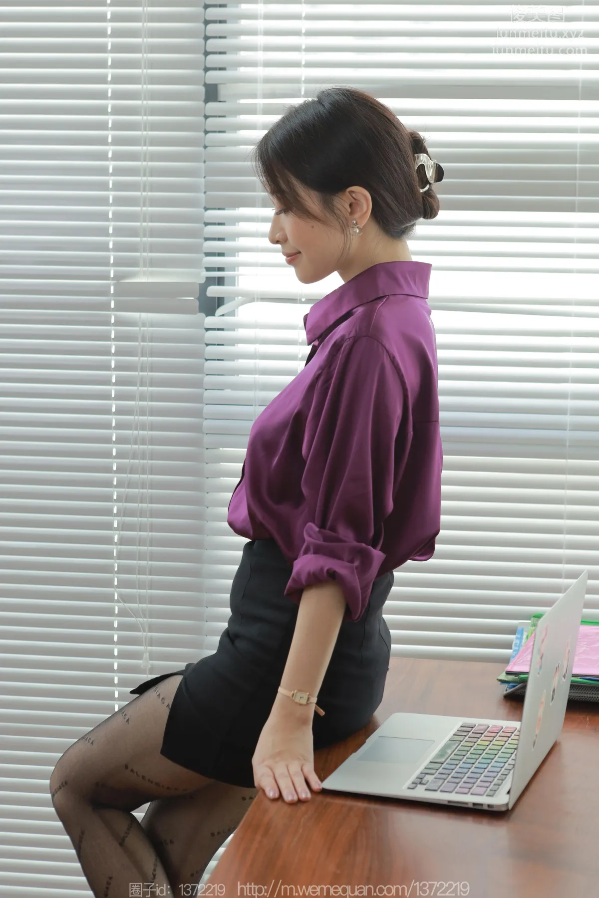 [IESS] 2023.07.14 Silk Enjoyer 1480 Xiao Jie, Letters Paired with Purple [85P] photo 56