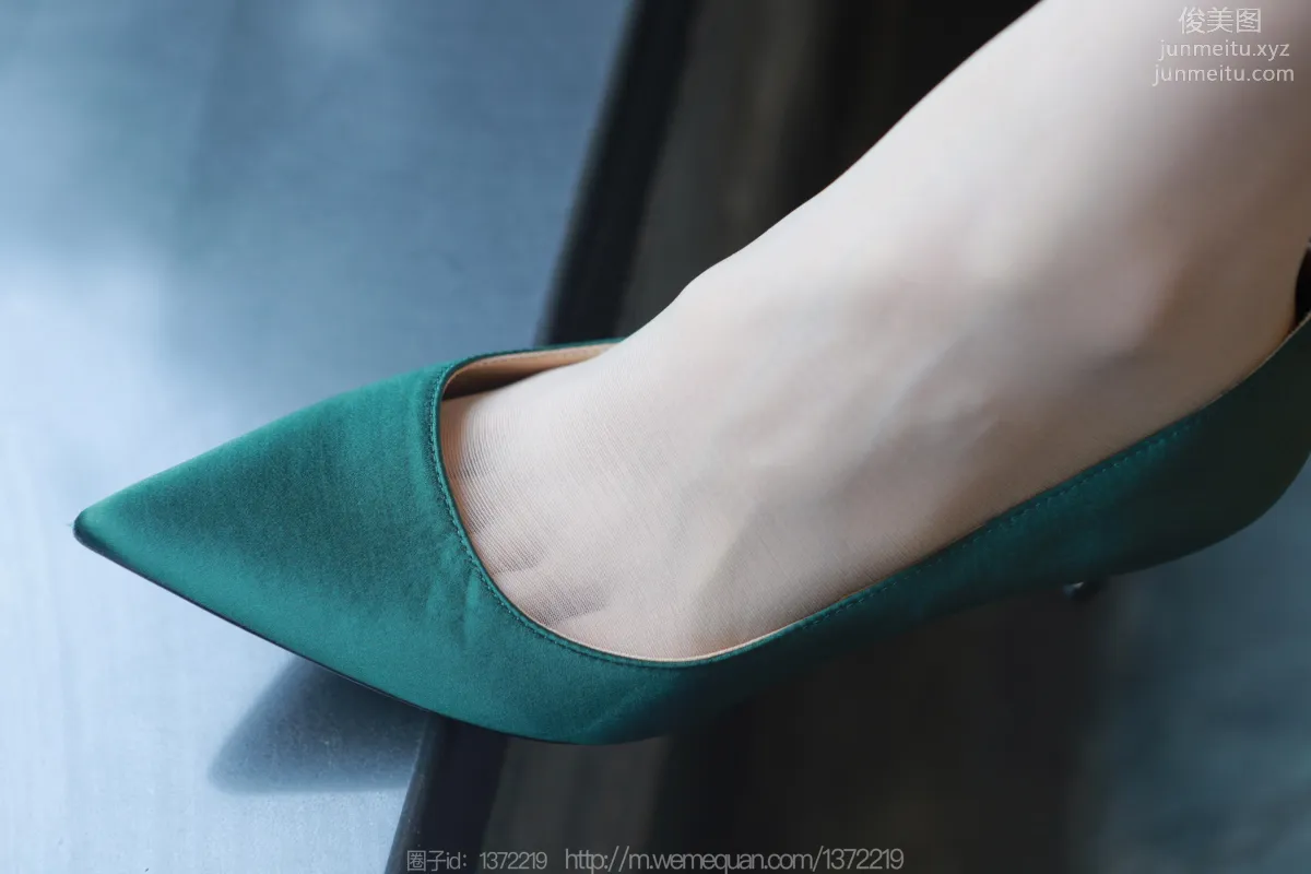 [IESS] 2023.07.19 Silk Enjoyer 1484 Mei Zi, Beauty in Green Shoes [86P] photo 18