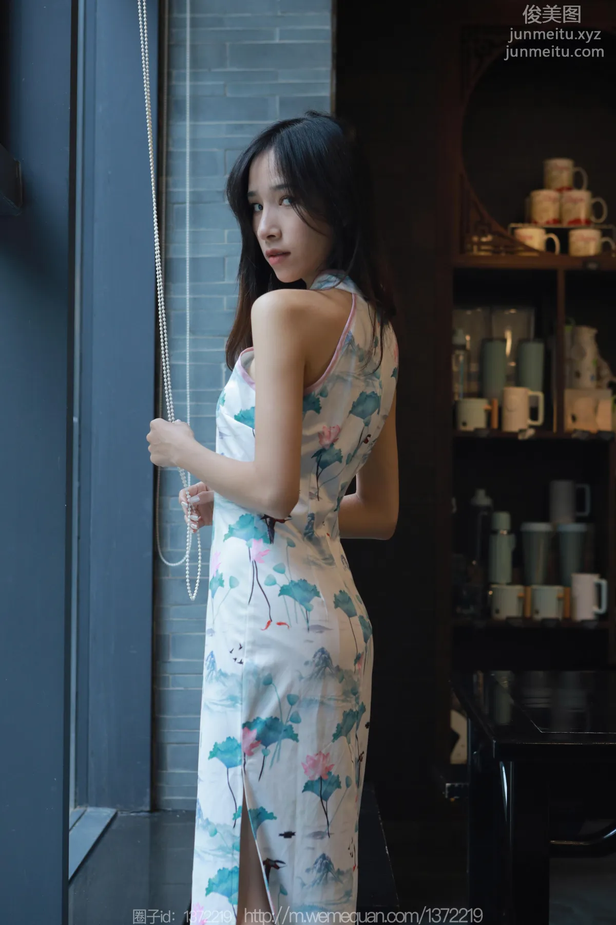 [IESS] 2023.07.19 Silk Enjoyer 1484 Mei Zi, Beauty in Green Shoes [86P] photo 31