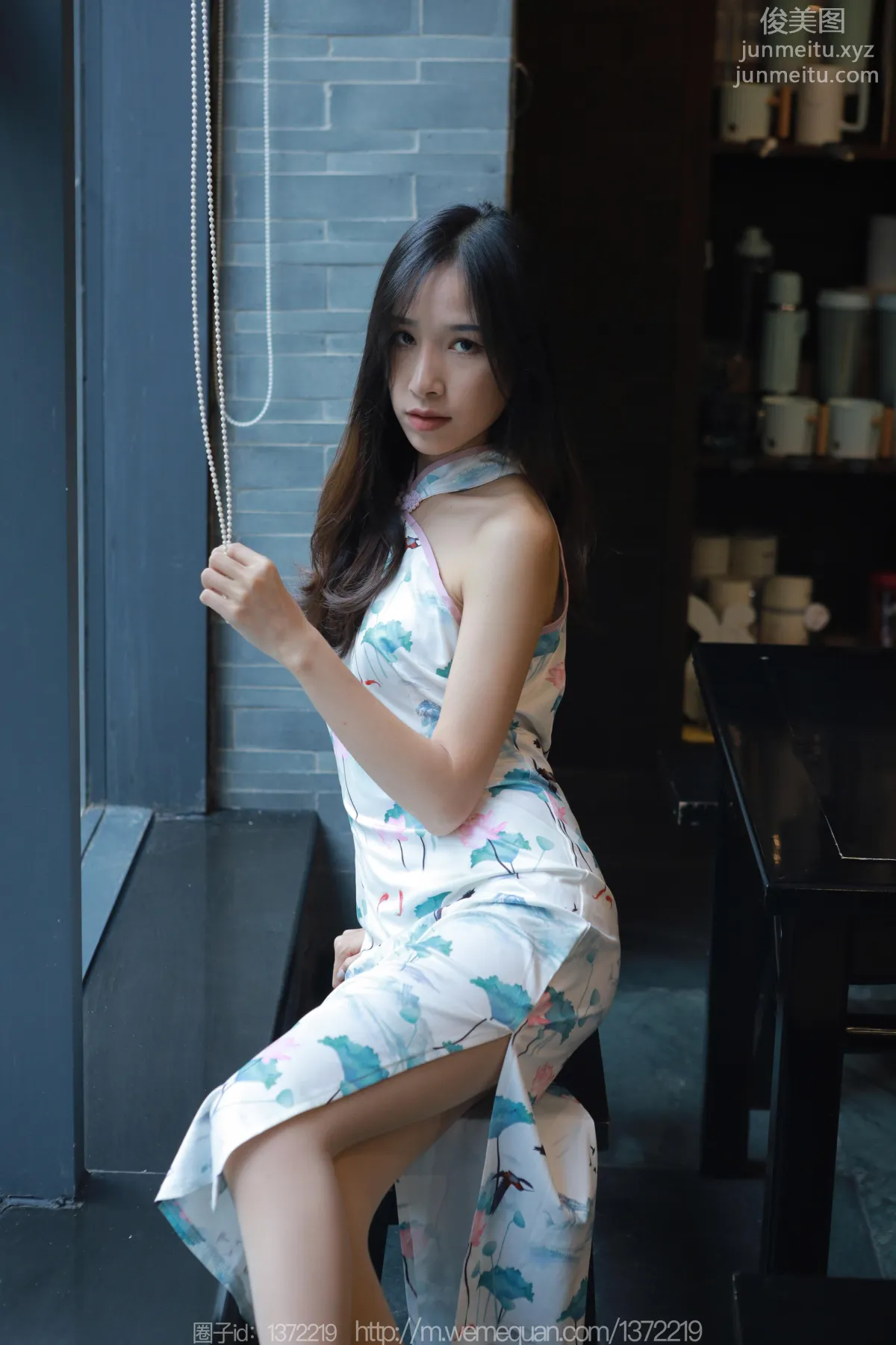[IESS] 2023.07.19 Silk Enjoyer 1484 Mei Zi, Beauty in Green Shoes [86P] photo 34