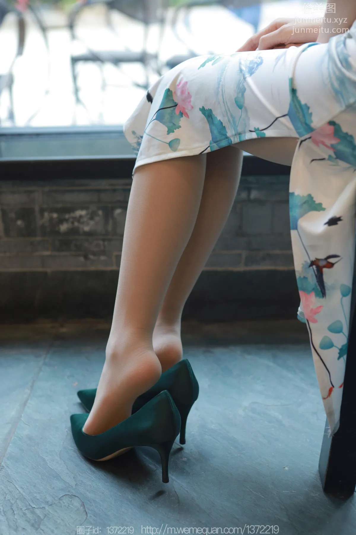 [IESS] 2023.07.19 Silk Enjoyer 1484 Mei Zi, Beauty in Green Shoes [86P] photo 67