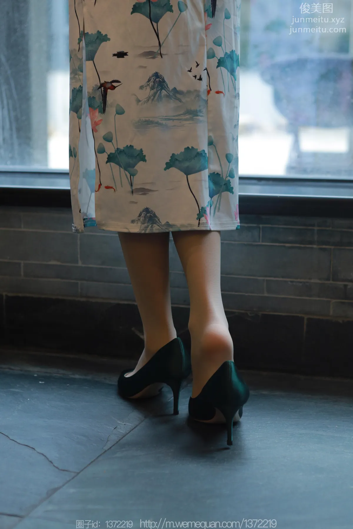 [IESS] 2023.07.19 Silk Enjoyer 1484 Mei Zi, Beauty in Green Shoes [86P] photo 77