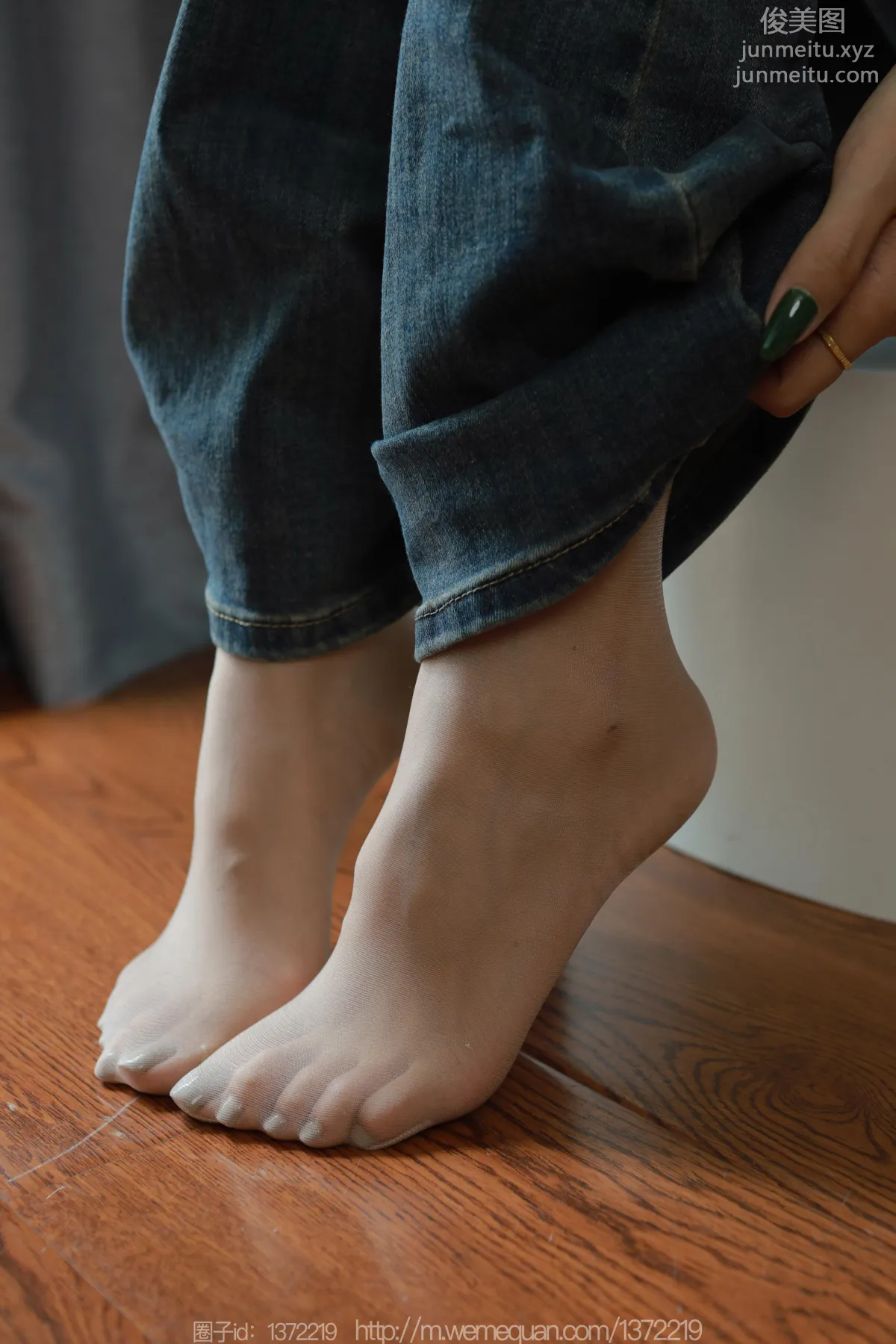 [IESS] 2023.08.11 Silk Enjoyer 1504 Mei Zi, Stockings Inside Jeans [85P] photo 33