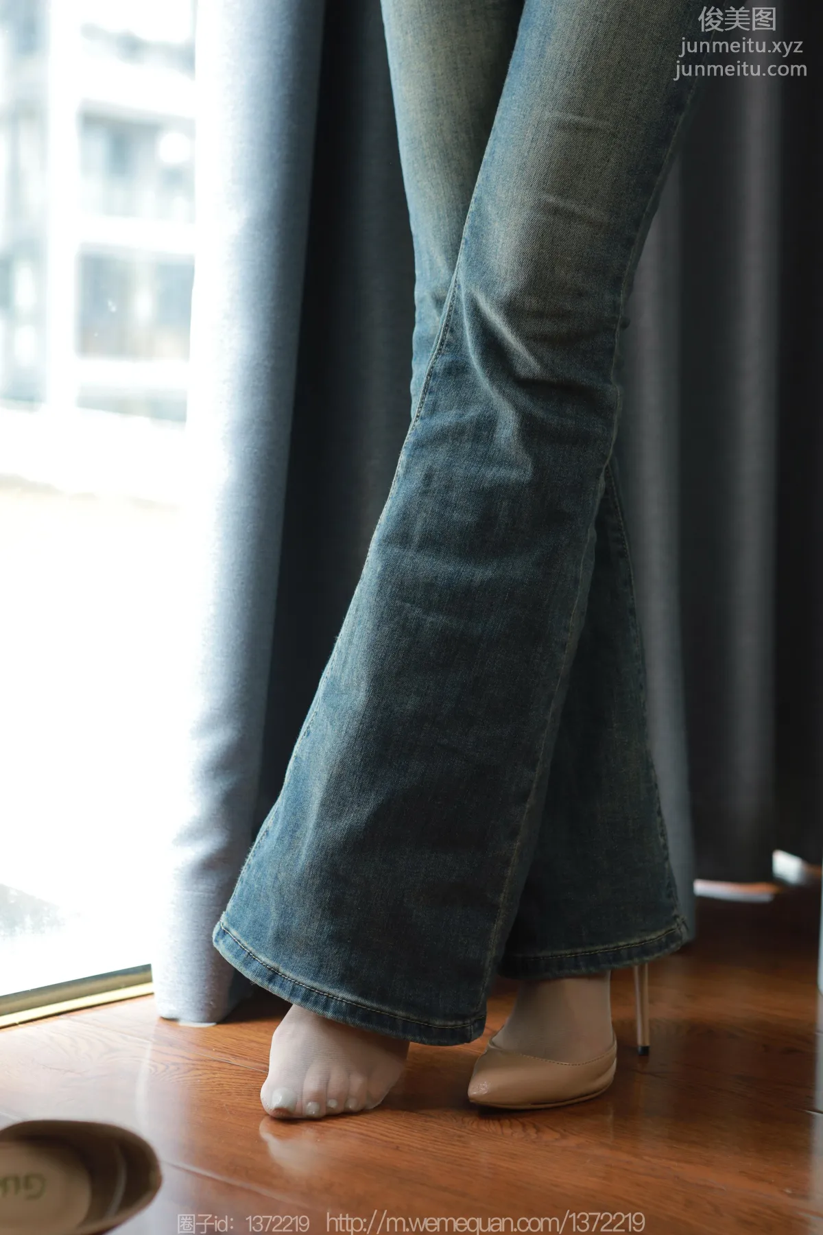 [IESS] 2023.08.11 Silk Enjoyer 1504 Mei Zi, Stockings Inside Jeans [85P] photo 49