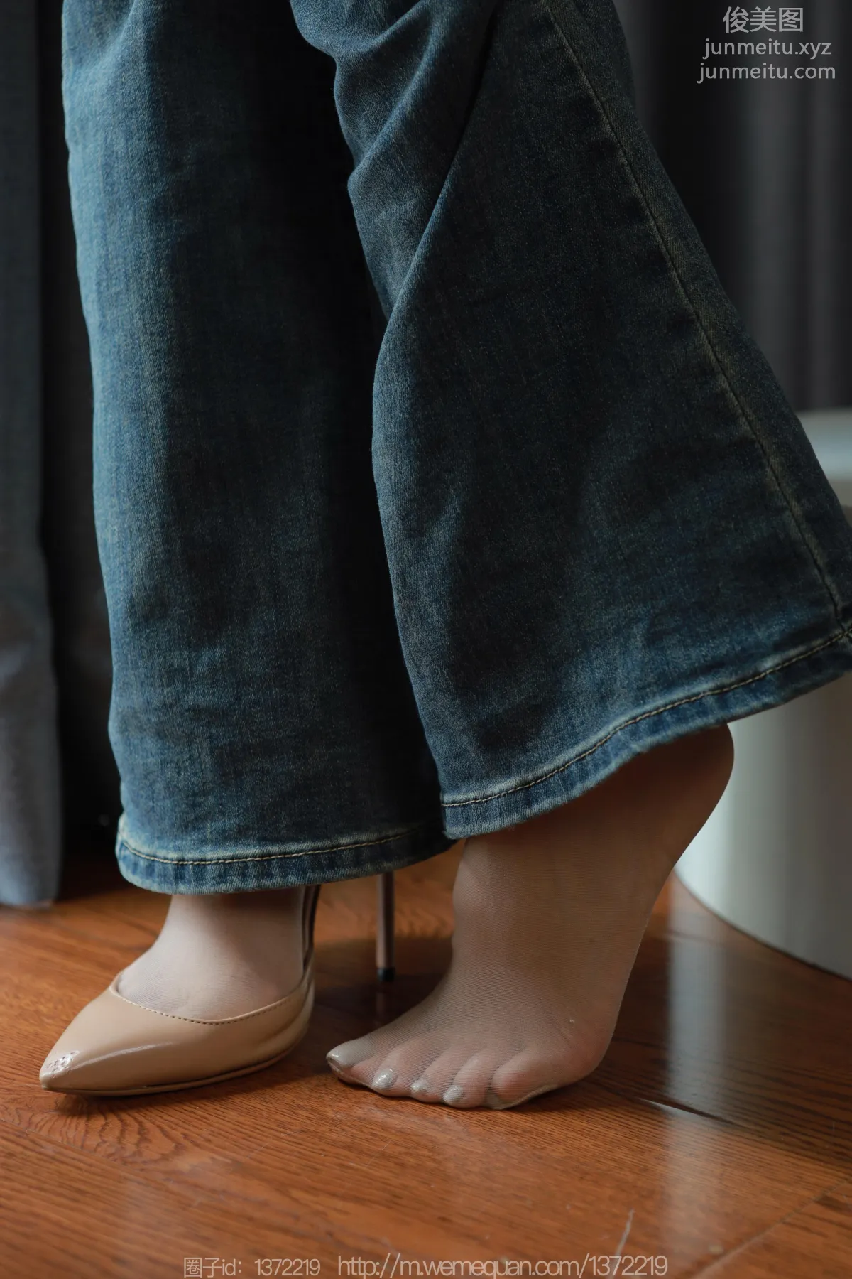 [IESS] 2023.08.11 Silk Enjoyer 1504 Mei Zi, Stockings Inside Jeans [85P] photo 51