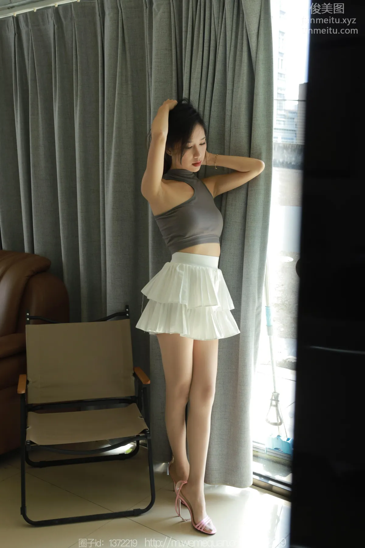 [IESS] 2023.09.25 Silk Enjoyer 1542 Mei Zi, Barbie Pink High Heels [82P] photo 38