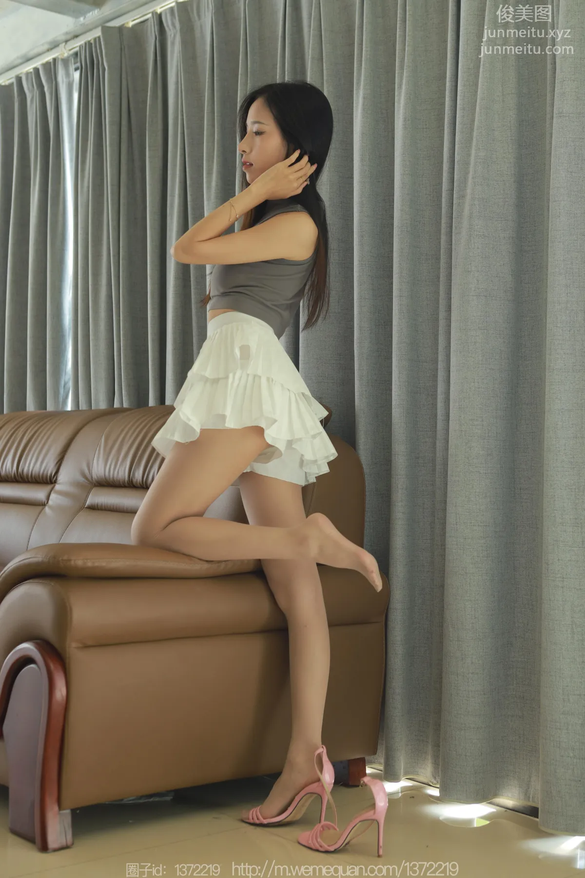 [IESS] 2023.09.25 Silk Enjoyer 1542 Mei Zi, Barbie Pink High Heels [82P] photo 47