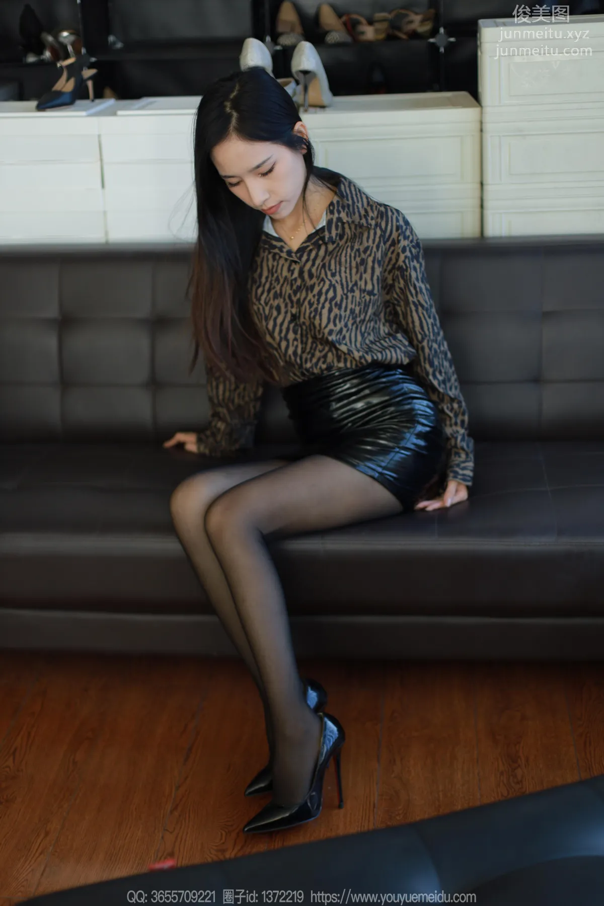 [IESS] 2023.11.22 Silk Enjoyer 1592 Mei Zi, Leopard Print with Letters [88P] photo 21