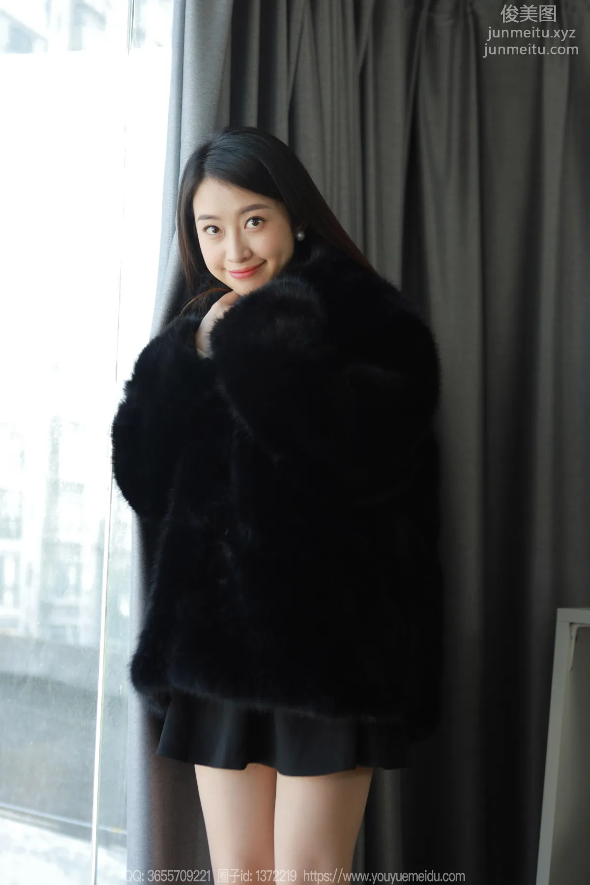 [IESS] 2023.12.05 Silk Enjoyer 1603 Xiao Jie, Black Coat [86P] photo 5