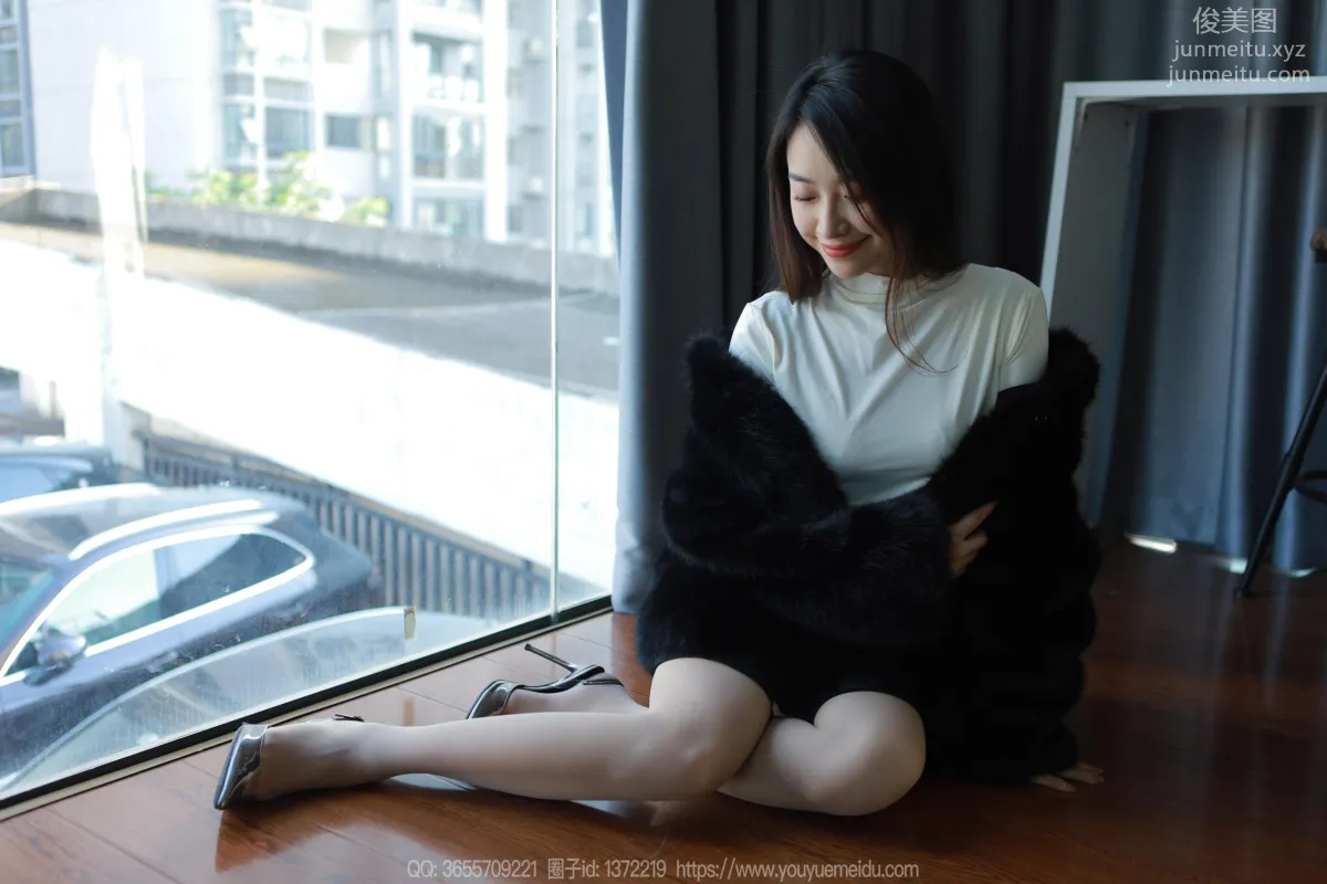 [IESS] 2023.12.05 Silk Enjoyer 1603 Xiao Jie, Black Coat [86P] photo 38